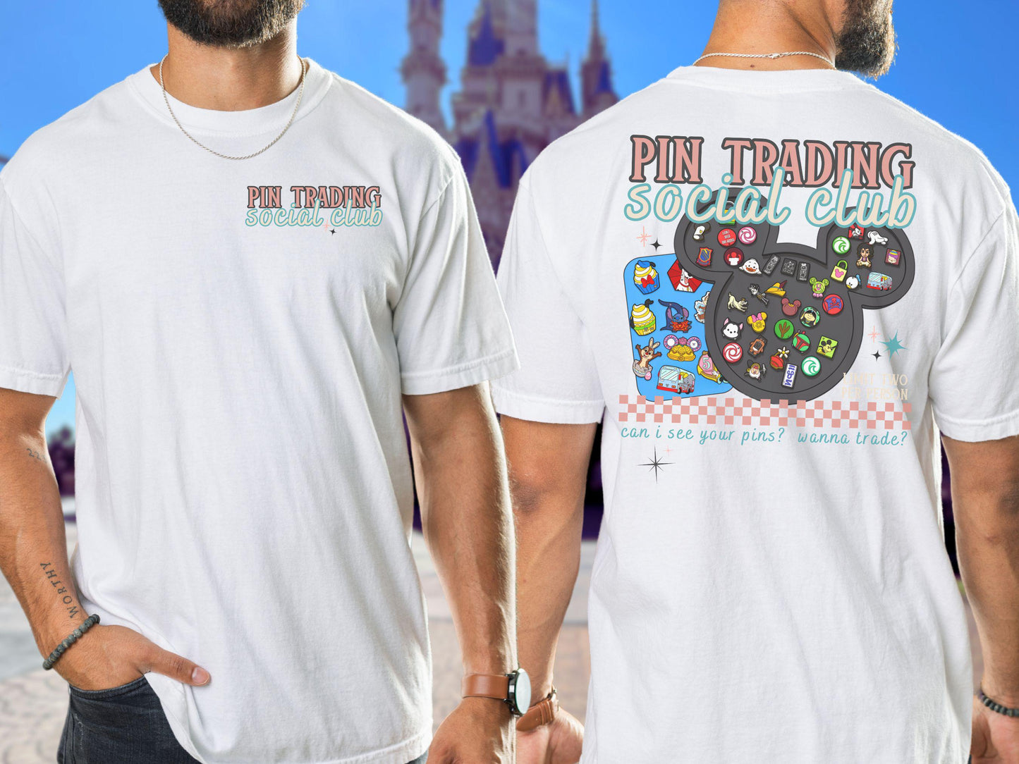 Disney Adult Pin Trading Social Club Shirt