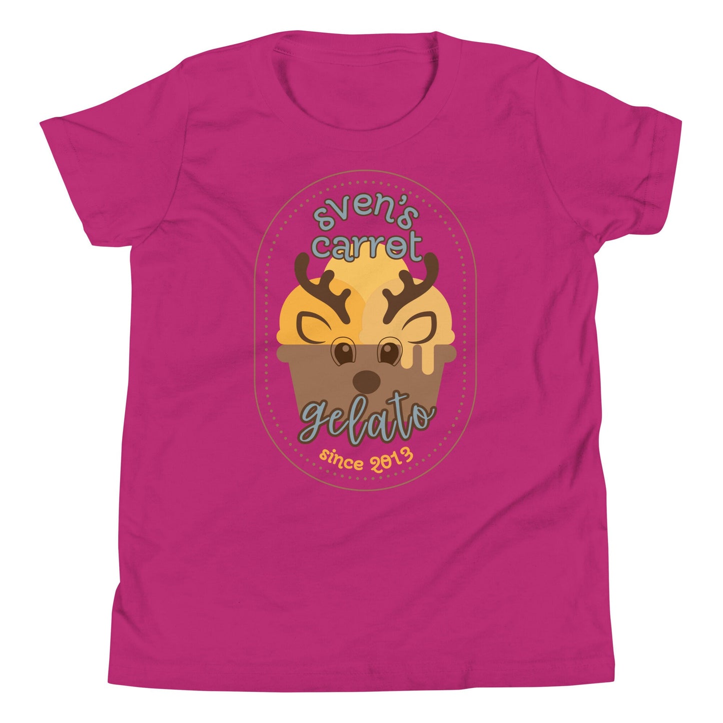 Sven's Carrot Gelato Disney Frozen Youth T-Shirt, Disneyland Family Vacation Shirt