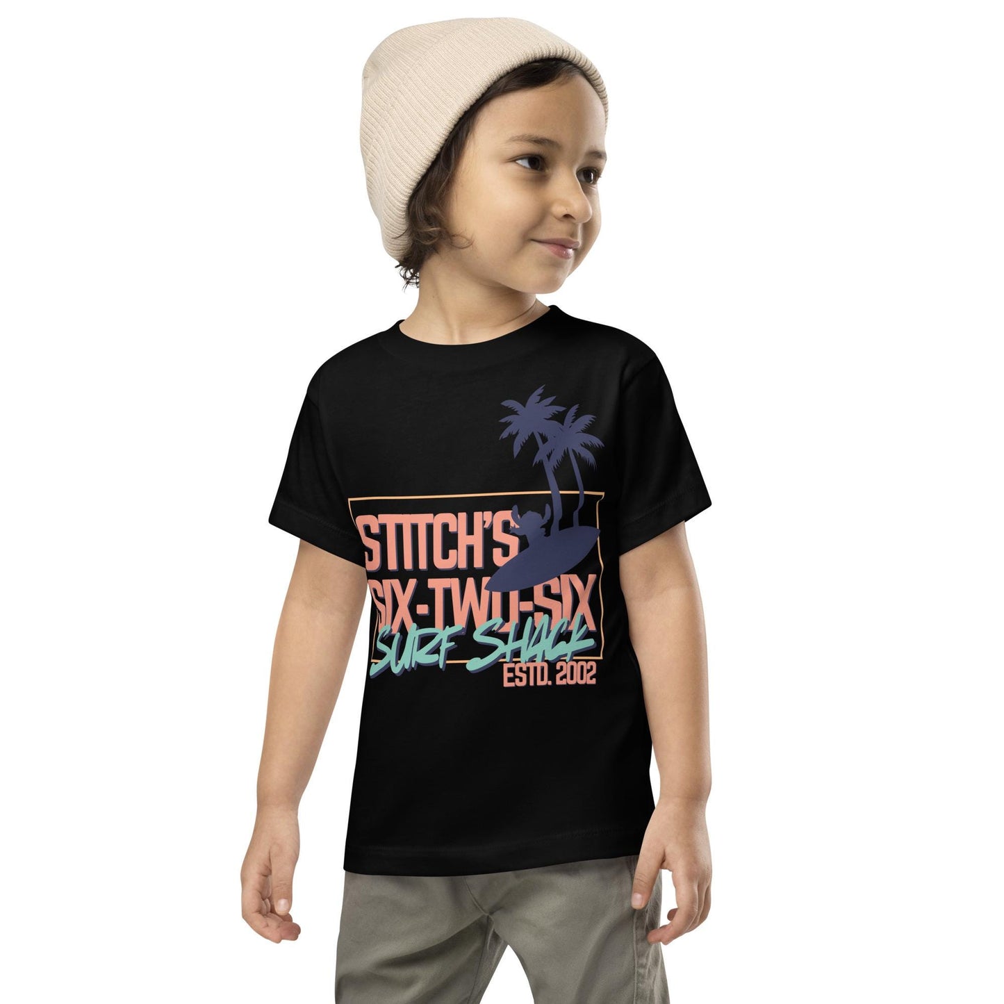 Toddler Stitch Surf Shack Shirt, Disney Ohana, Bella Canvas Tee