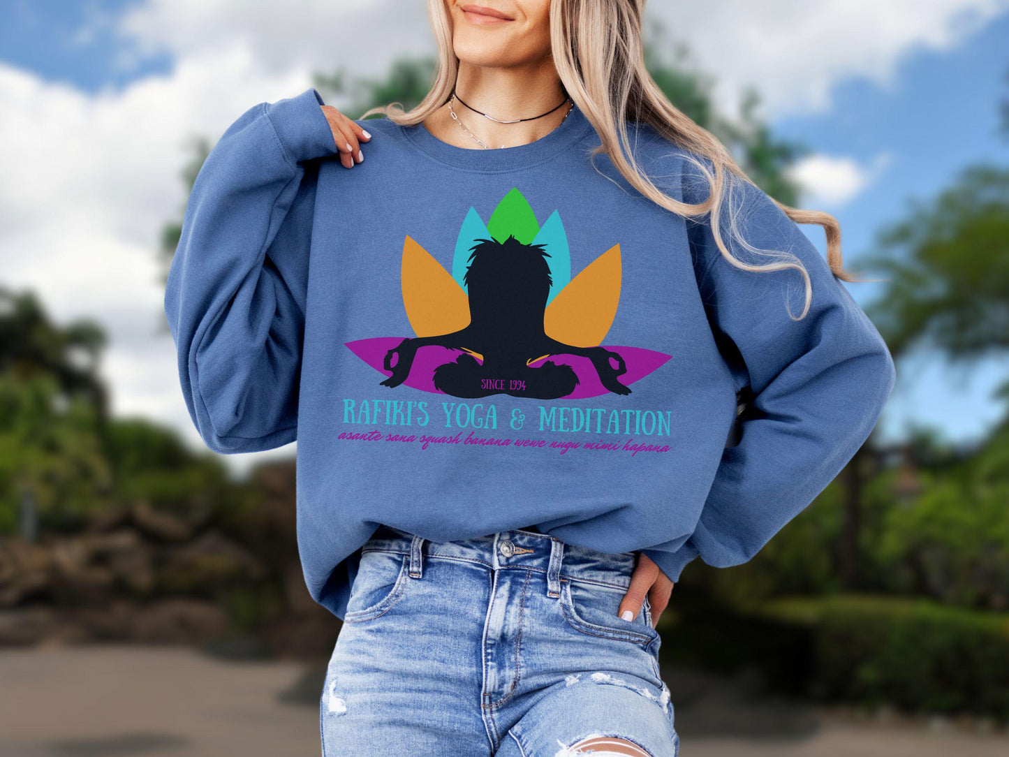 Rafiki's Yoga Sweatshirt: Lion King Inspired Crewneck