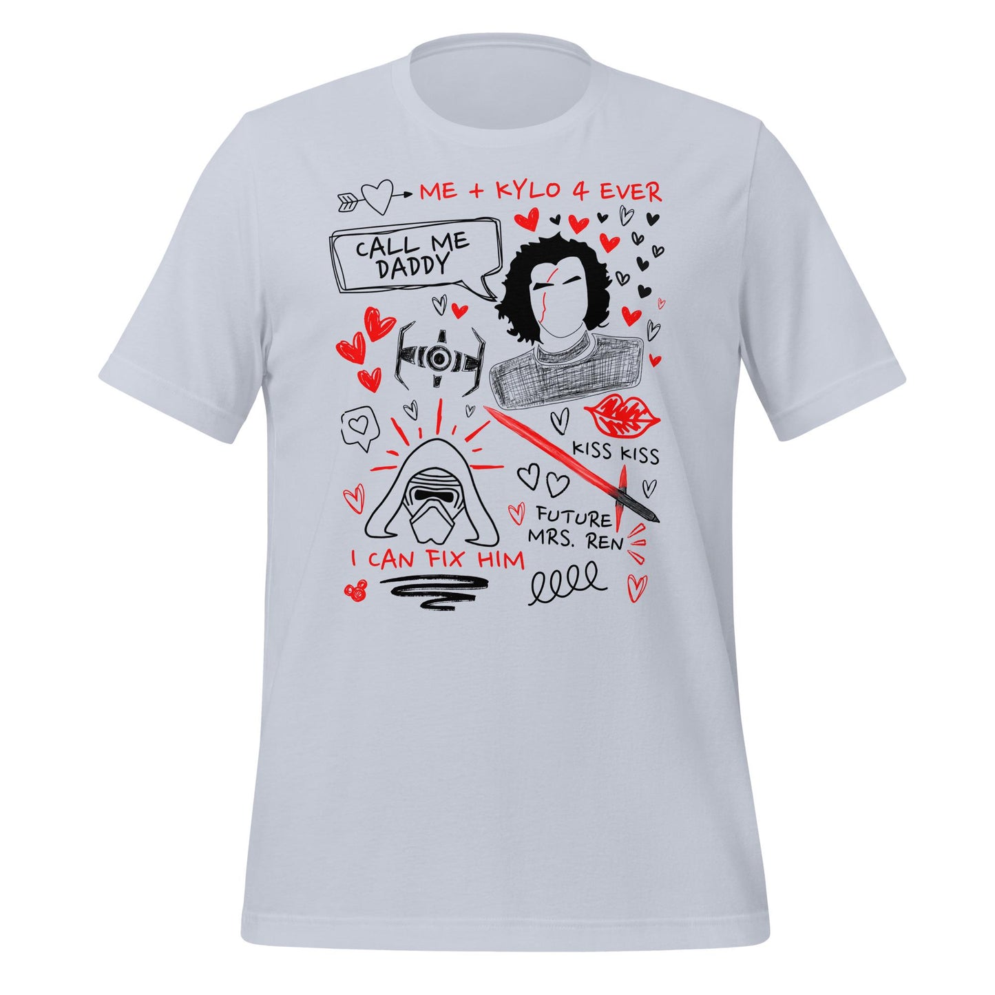 Kylo Ren Doodle Sketch Shirt: Star Wars Fan Tee