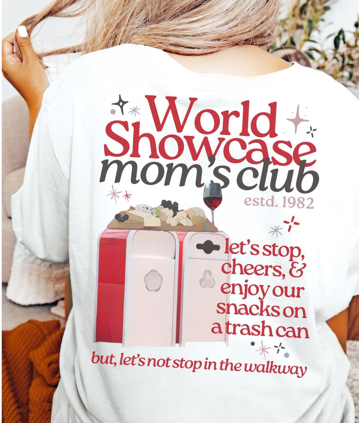EPCOT Mom's Club Bella Canvas T-Shirt: World Showcase Design