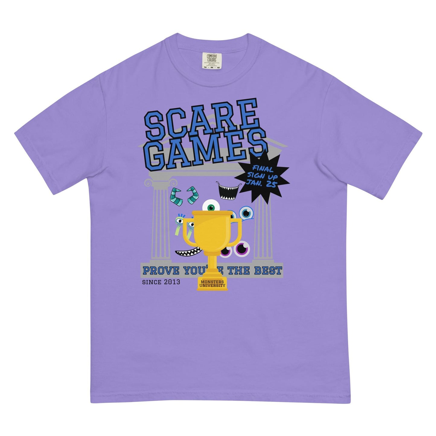 Monsters Inc Monsters University Scare Games Comfort Colors Shirt, Disney Dad Shirt, Subtle Disney Shirt