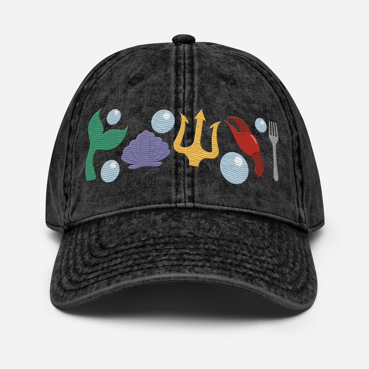 Little Mermaid Icon Hat, Embroidered Disney Ariel, Mom Hat
