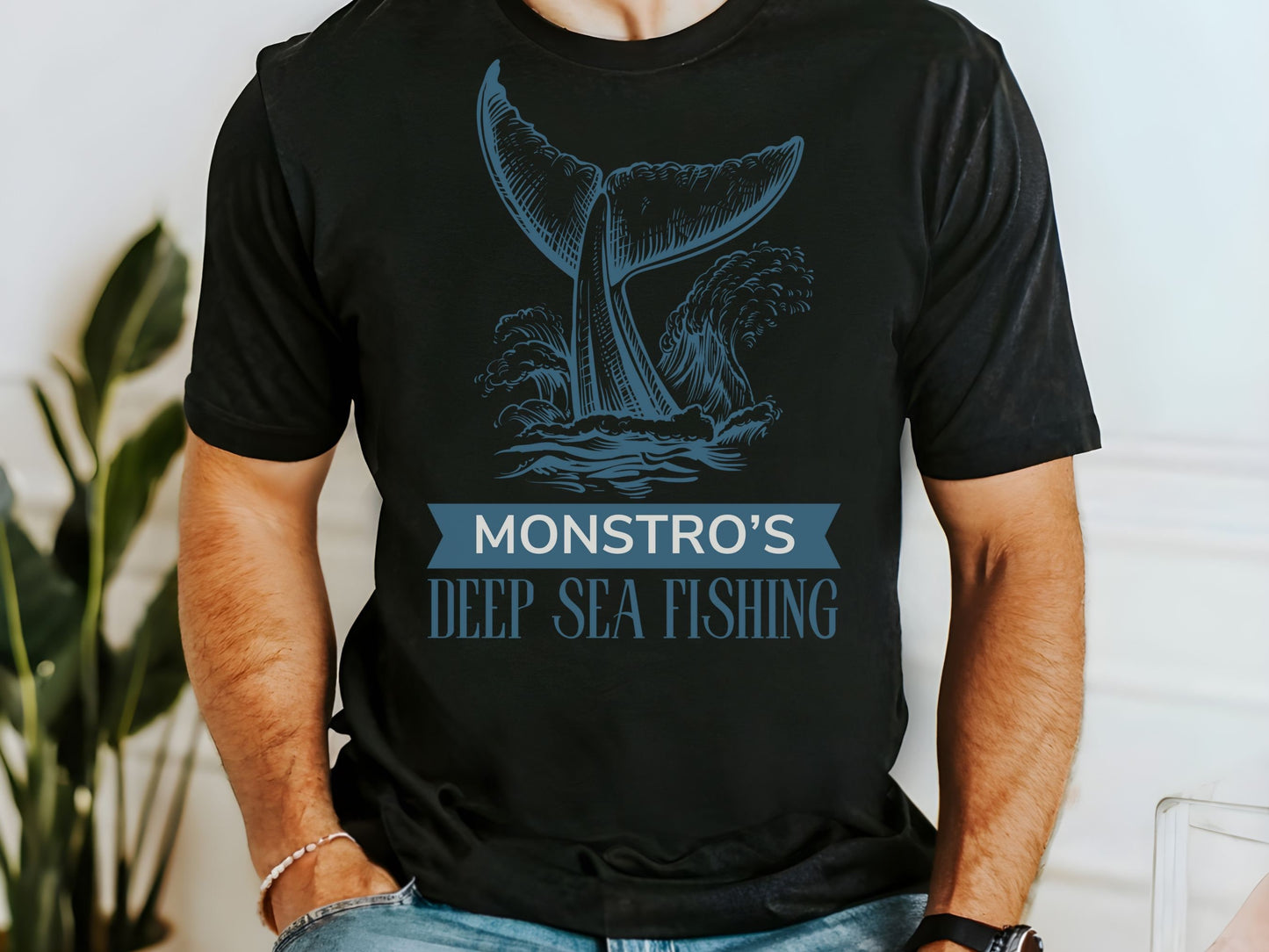 Monstro's Deep Sea Fishing Shirt, Subtle Pinocchio Disney Tee