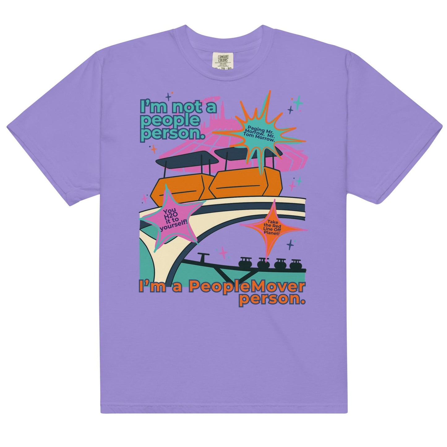 Disney PeopleMover Shirt, Retro Tomorrowland Comfort Colors Tee
