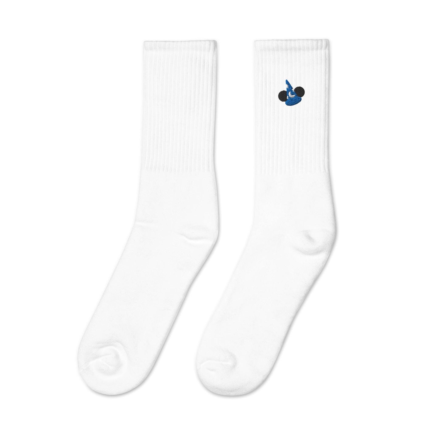Embroidered Sorcerer Mickey Crew Socks, Disney Inspired, USA Made