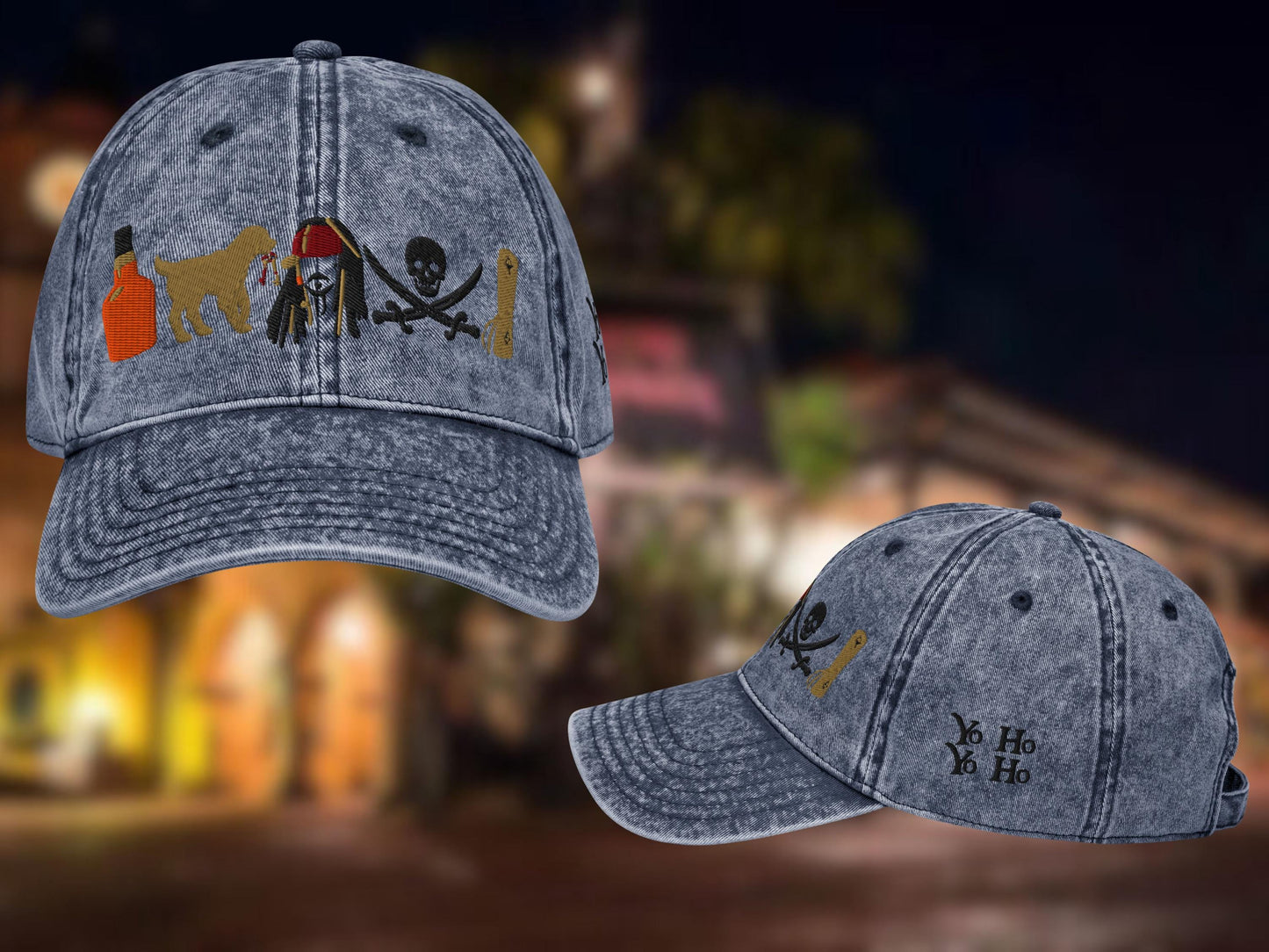 Pirates of the Caribbean Icon Dad Hat, Embroidered Cotton Twill