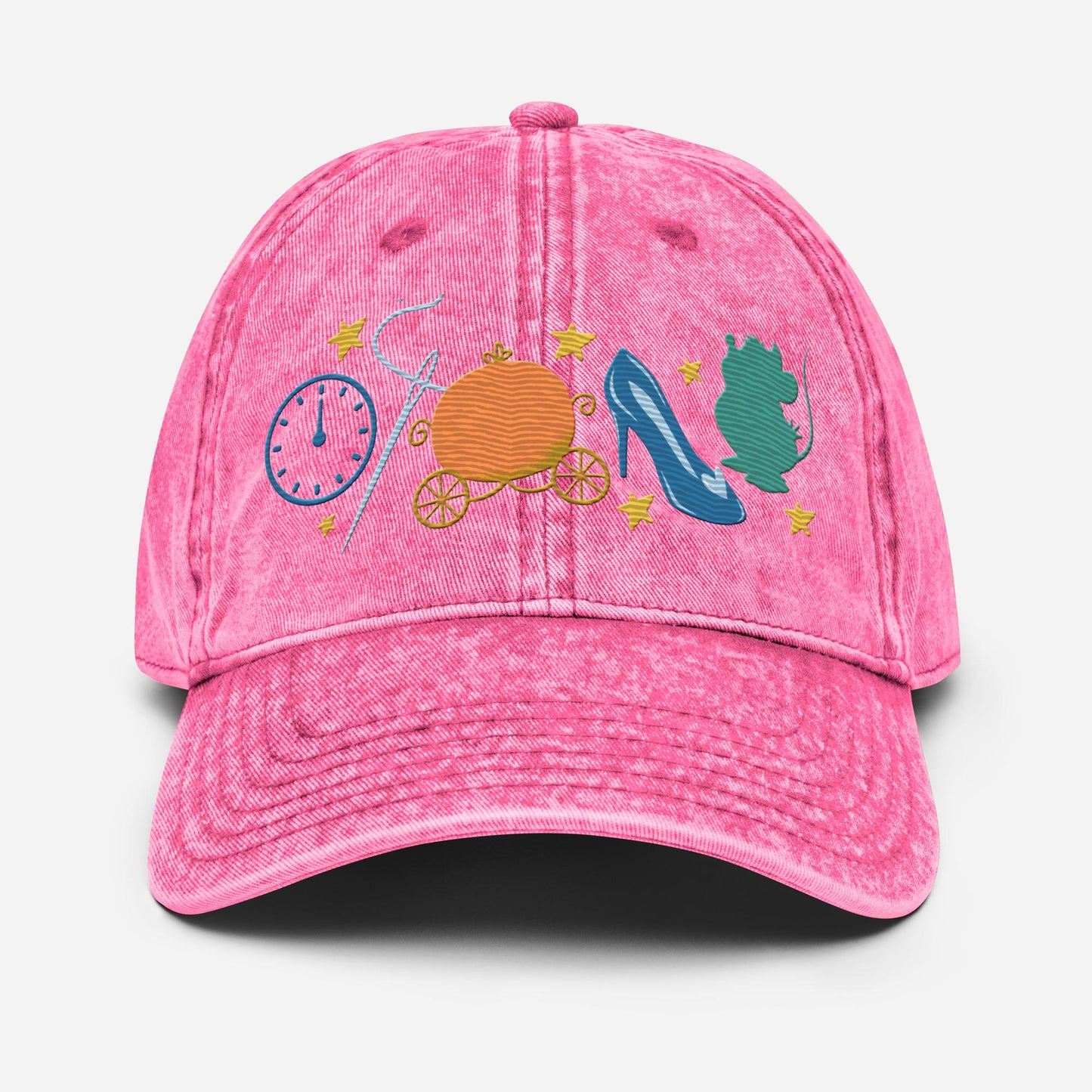 Cinderella Icon Embroidered Vintage Hat, Disney Mom Cap