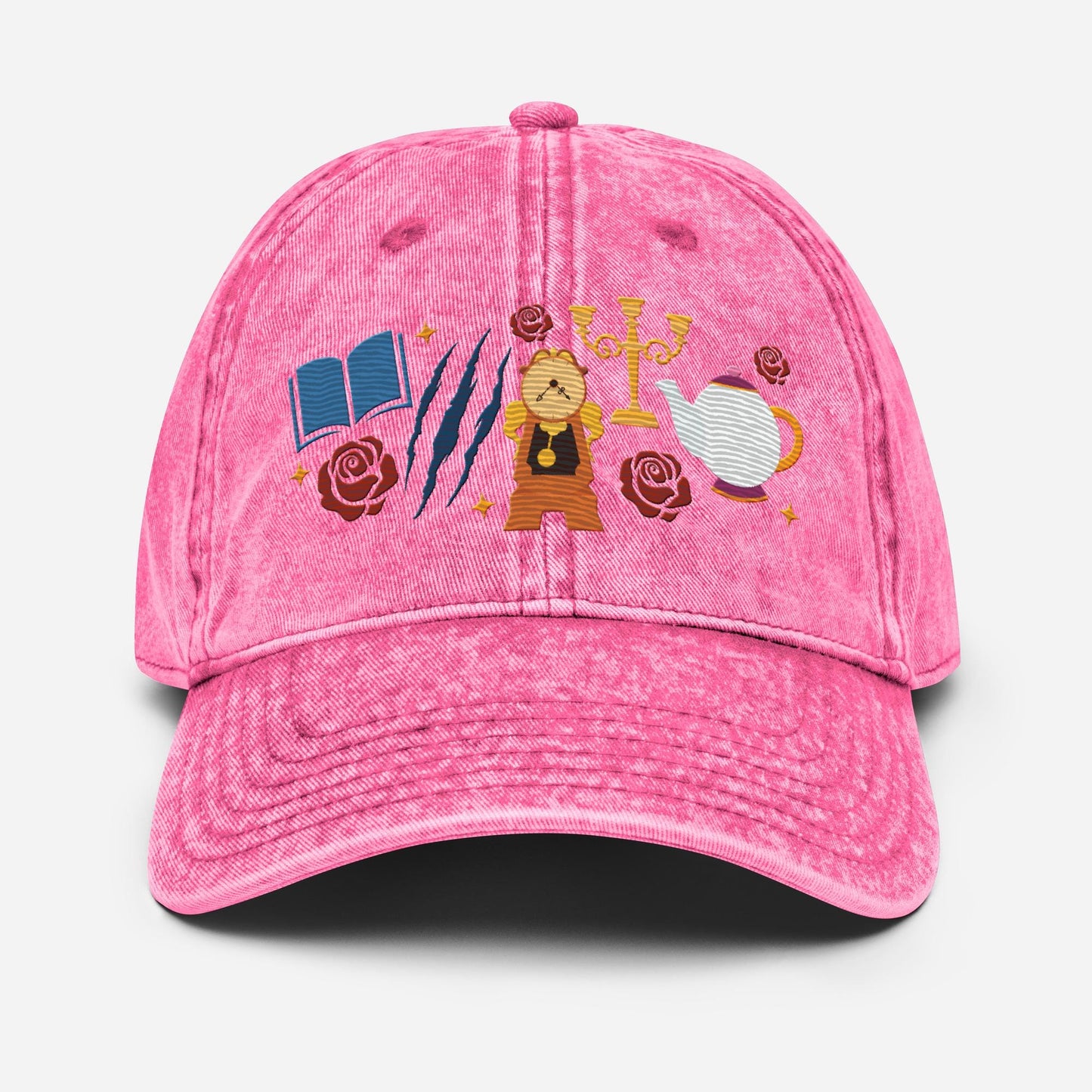 Beauty and the Beast Embroidered Icon Hat, Disney Belle Princess Baseball Cap