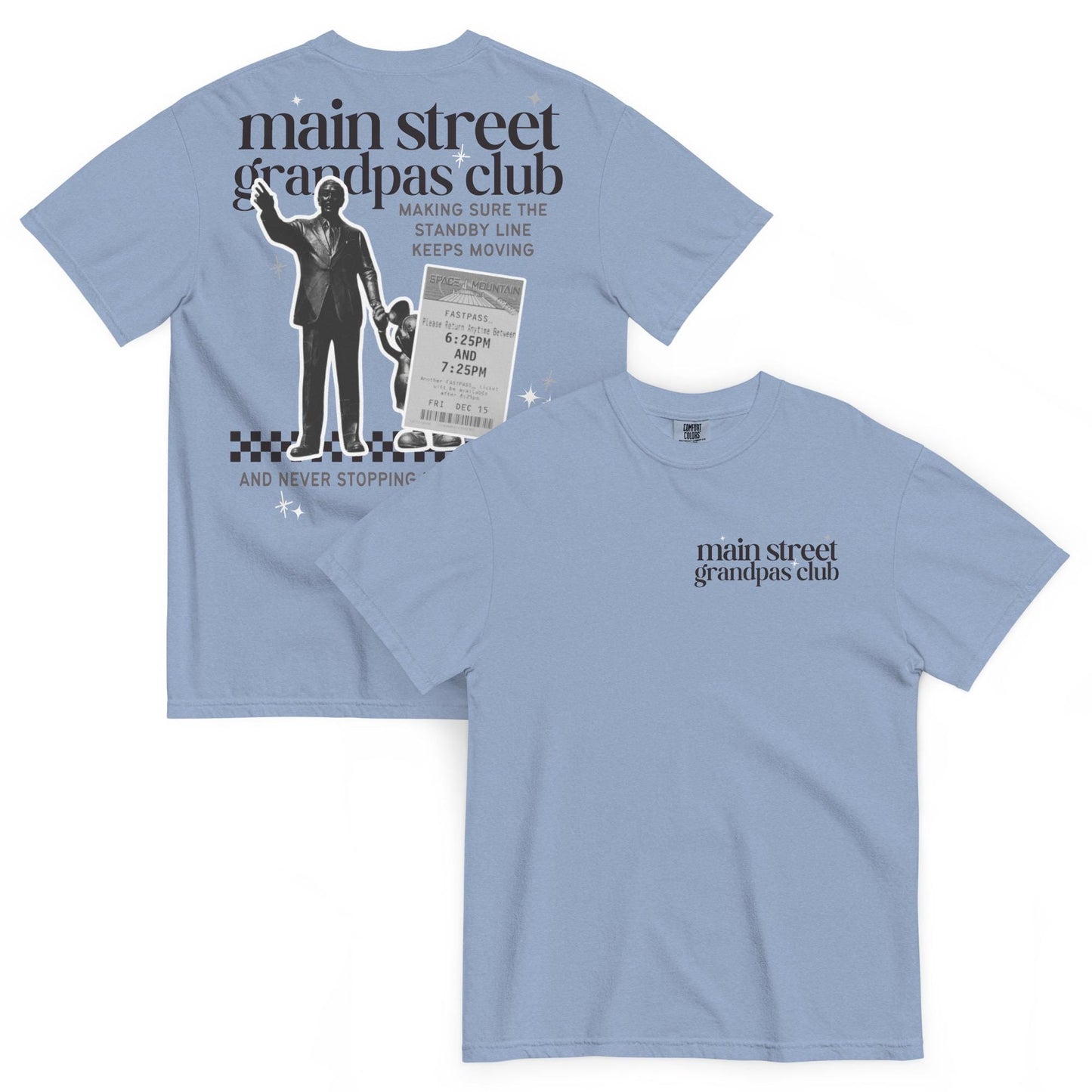 Disney Main Street Grandpas Club; Disney Grandpa Shirt