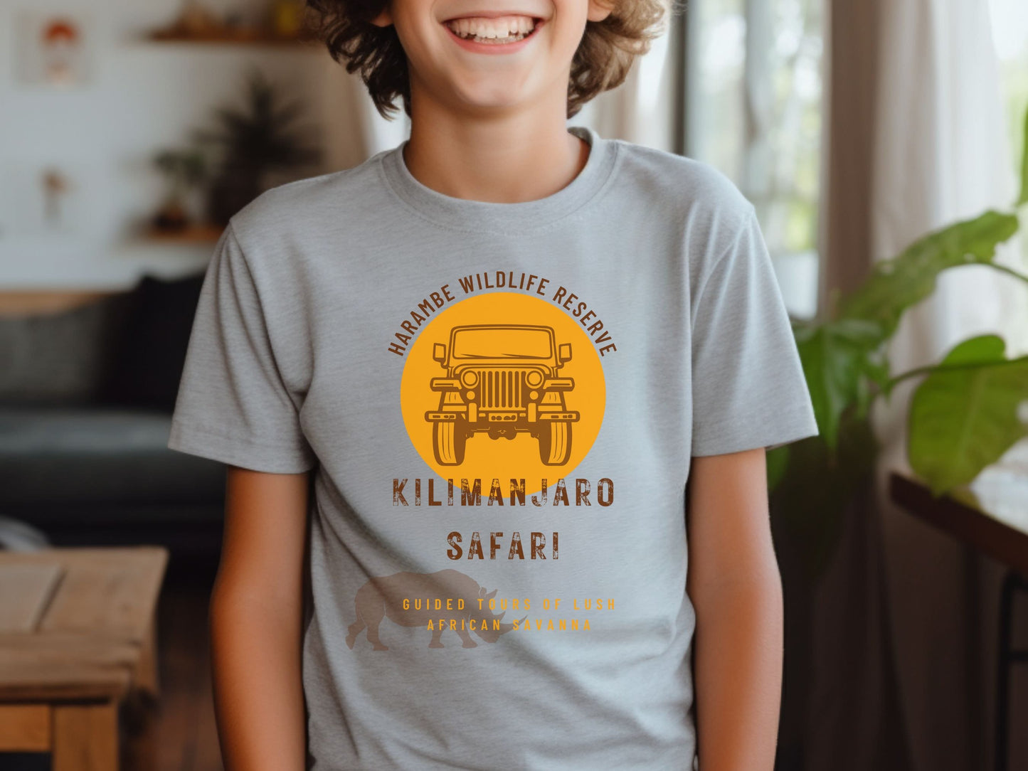 Kilimanjaro Safaris Youth T-Shirt, Subtle Disney Family Shirt