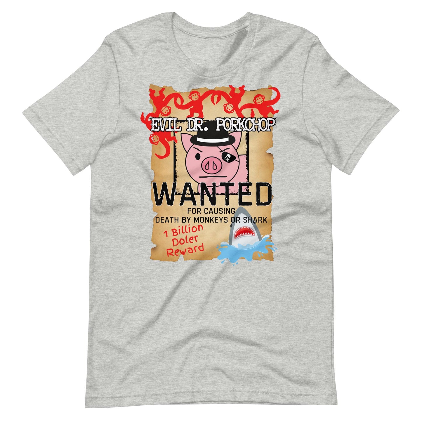 Evil Dr. Porkchop Wanted T-Shirt, Disney Toy Story Inspired