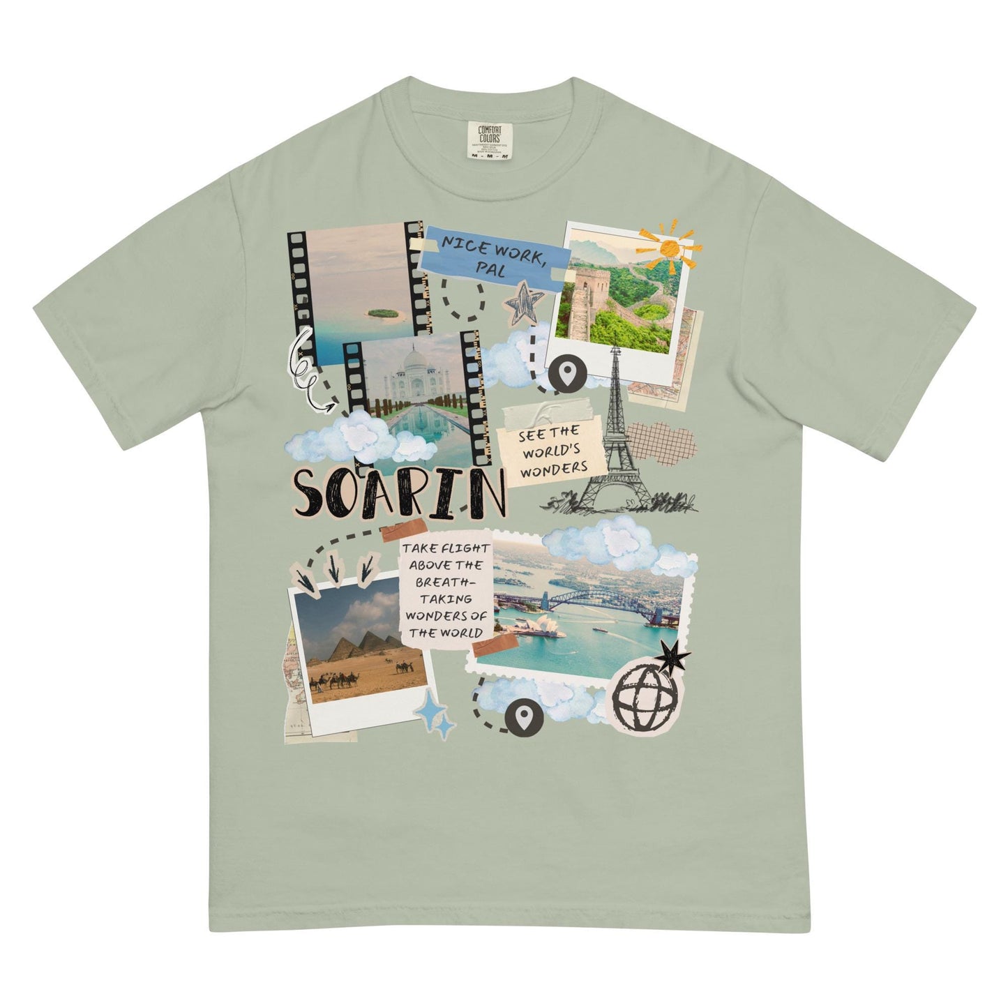 Soarin Disney Adult Scrapbook Comfort Colors Shirt