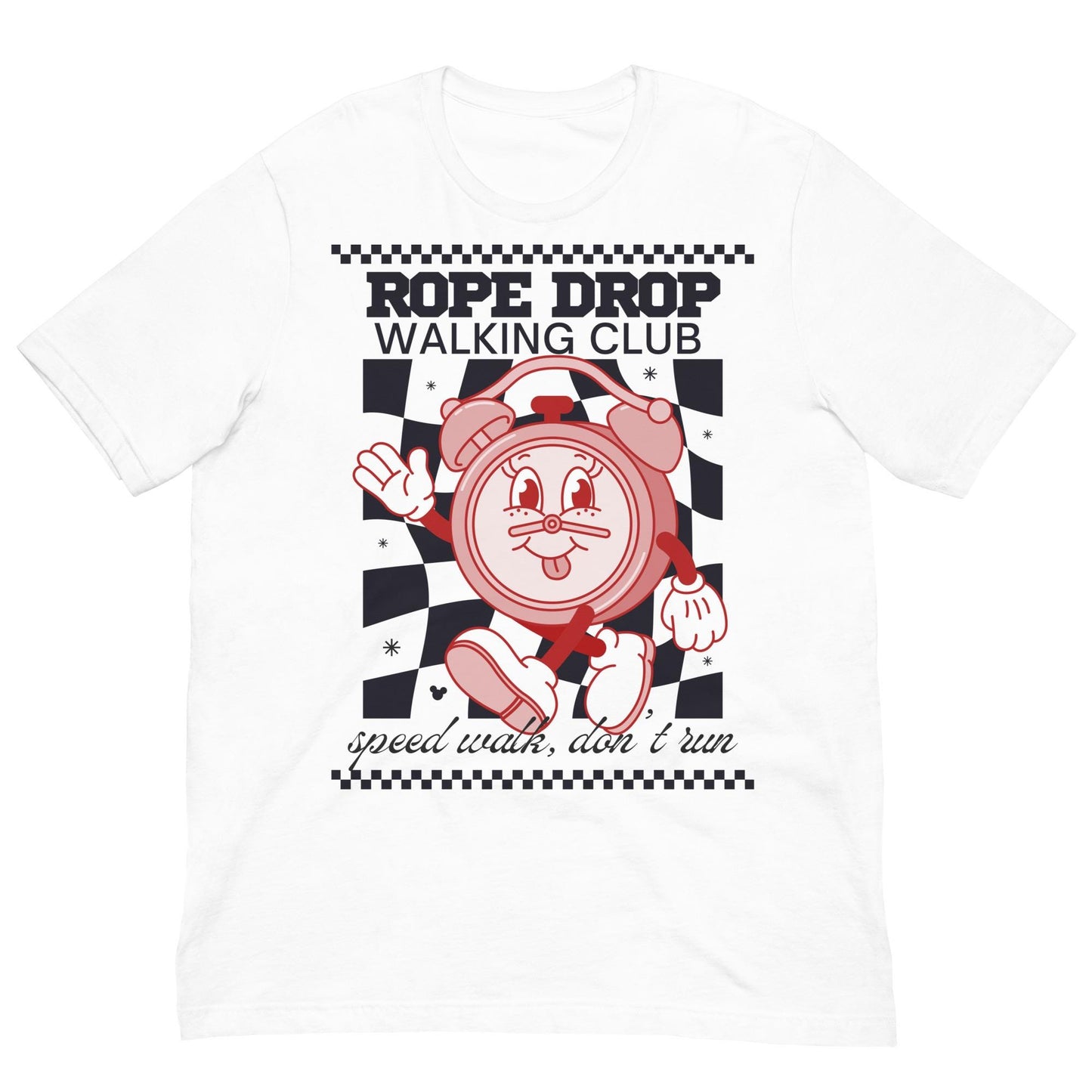 Disney Adult Rope Drop Walking Club Bella Canvas Shirt