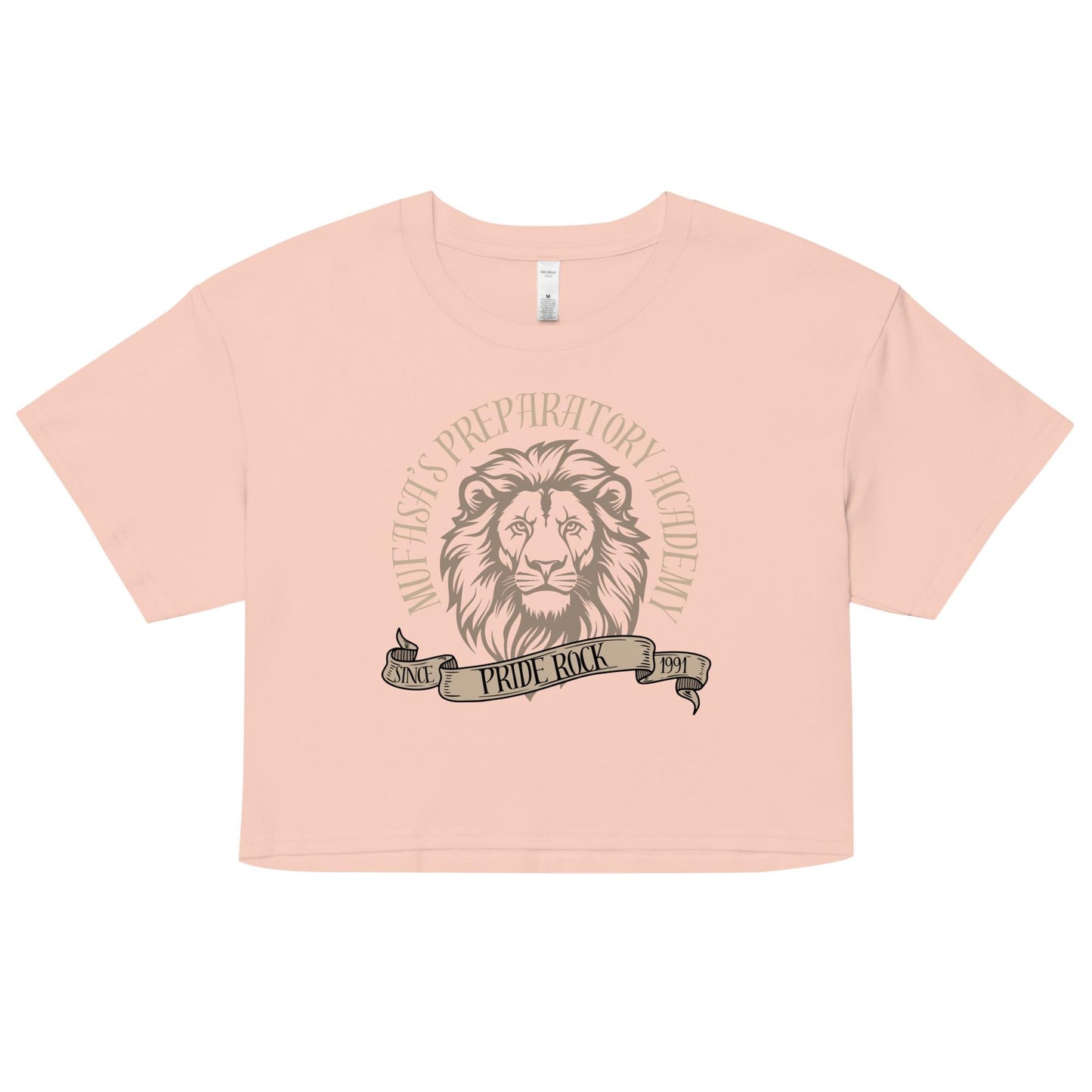Mufasa Lion King Inspired Crop Top: Women's Combed Cotton Tee