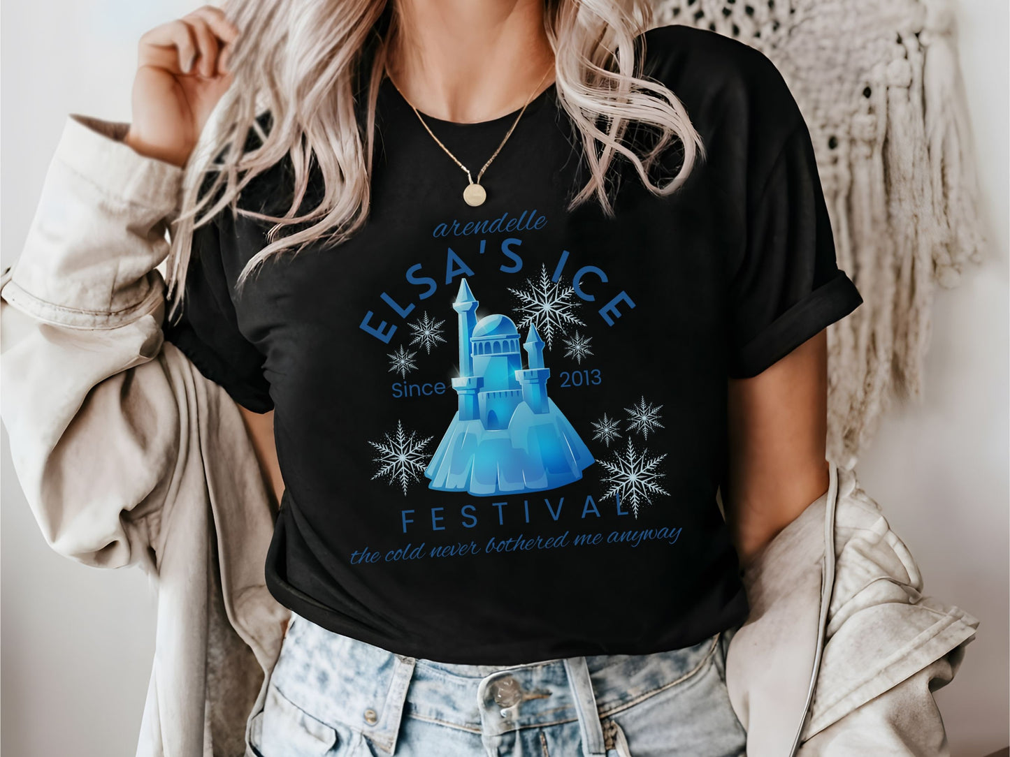 Elsa's Ice Festival T-Shirt, Subtle Frozen Disney Vacation Shirt