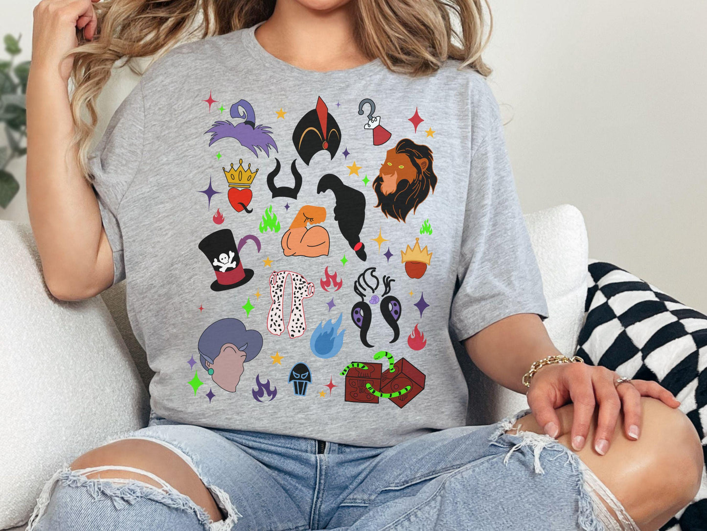 Disney Villains Sketch Shirt, Family Trip Tee