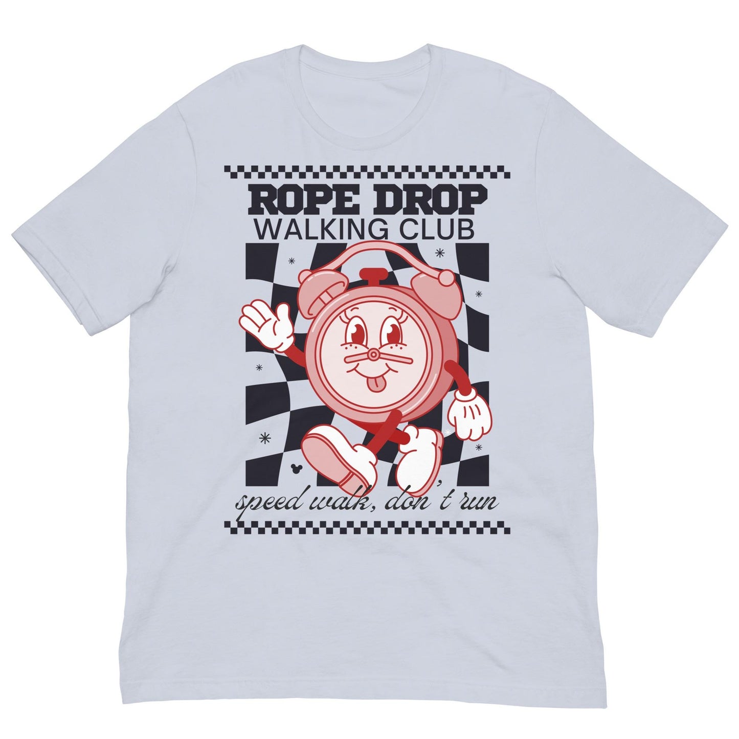 Disney Adult Rope Drop Walking Club Bella Canvas Shirt