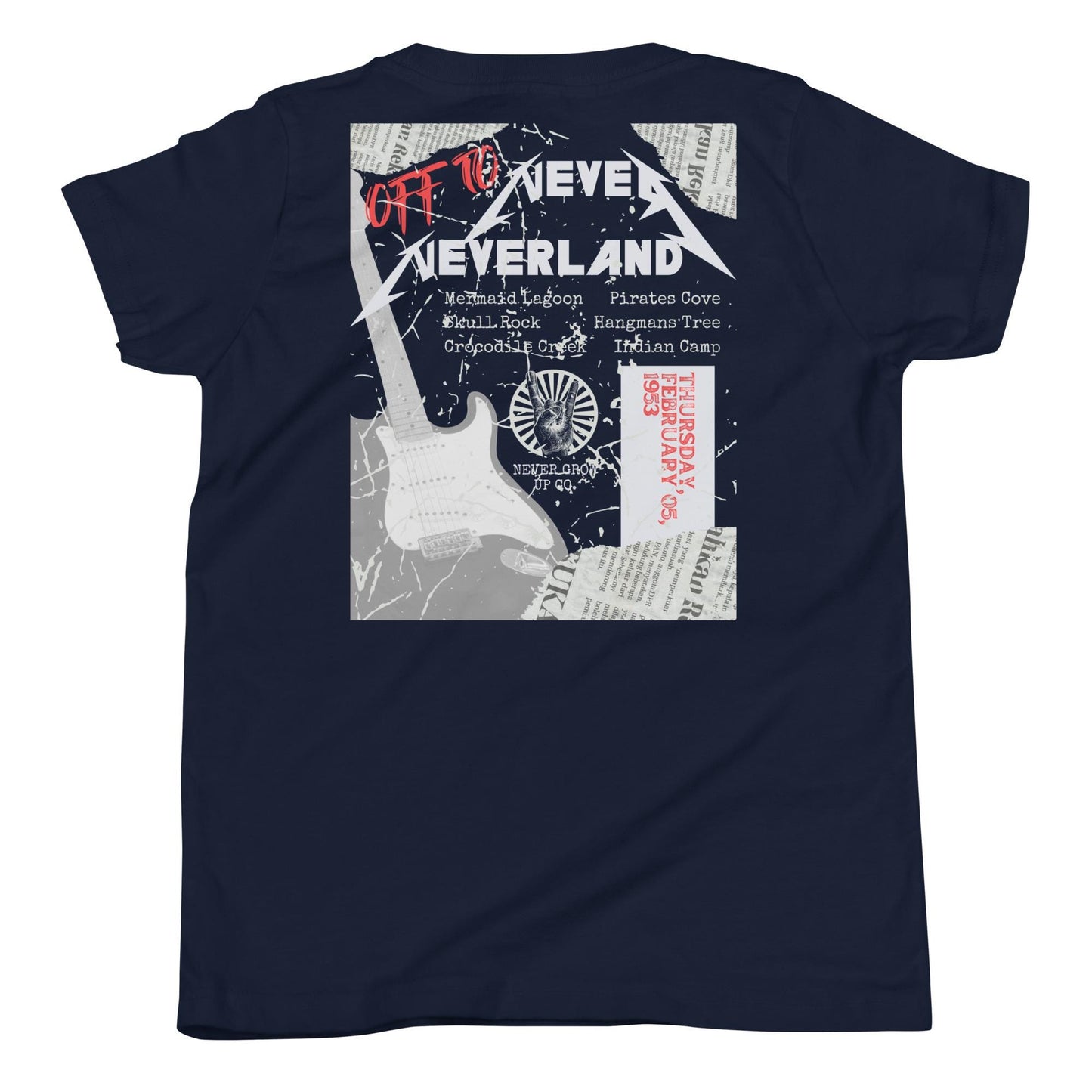Peter Pan Rock Band Shirt | Comfort Colors Neverland Tee