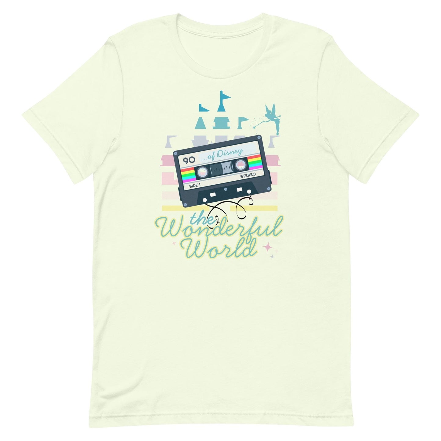 Retro Disney World Shirt, '90s Cassette Tape Bella Canvas Tee