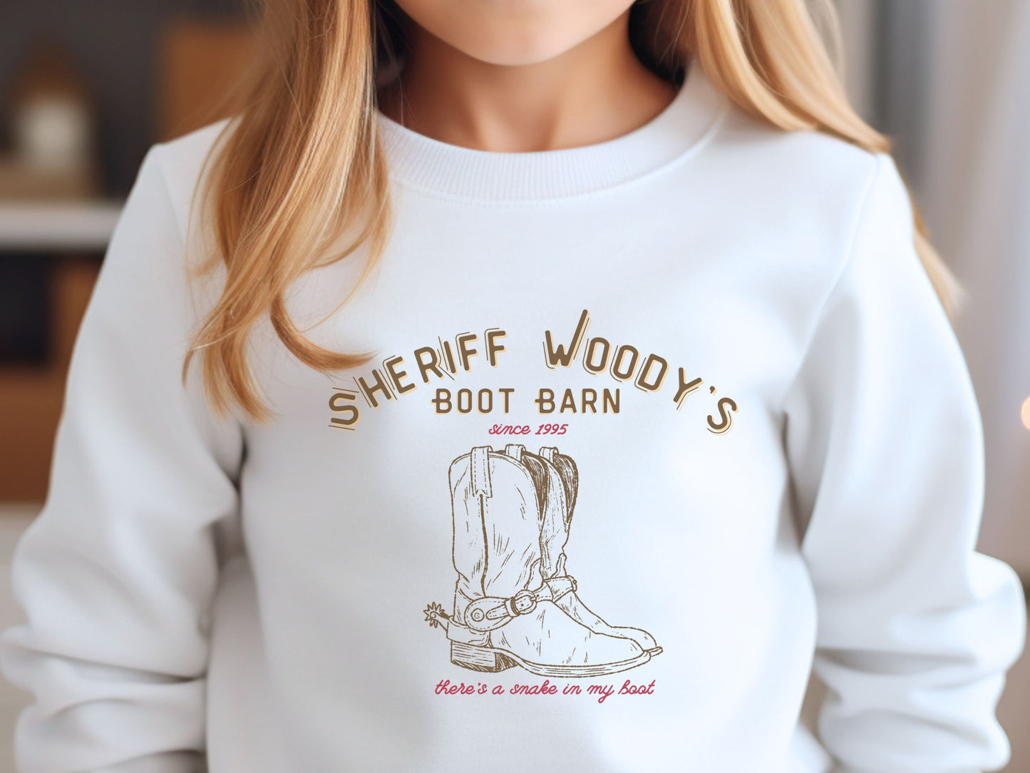 Sheriff Woody's Boot Barn Youth Sweatshirt, Subtle Disney Theme Park Matching Outfit