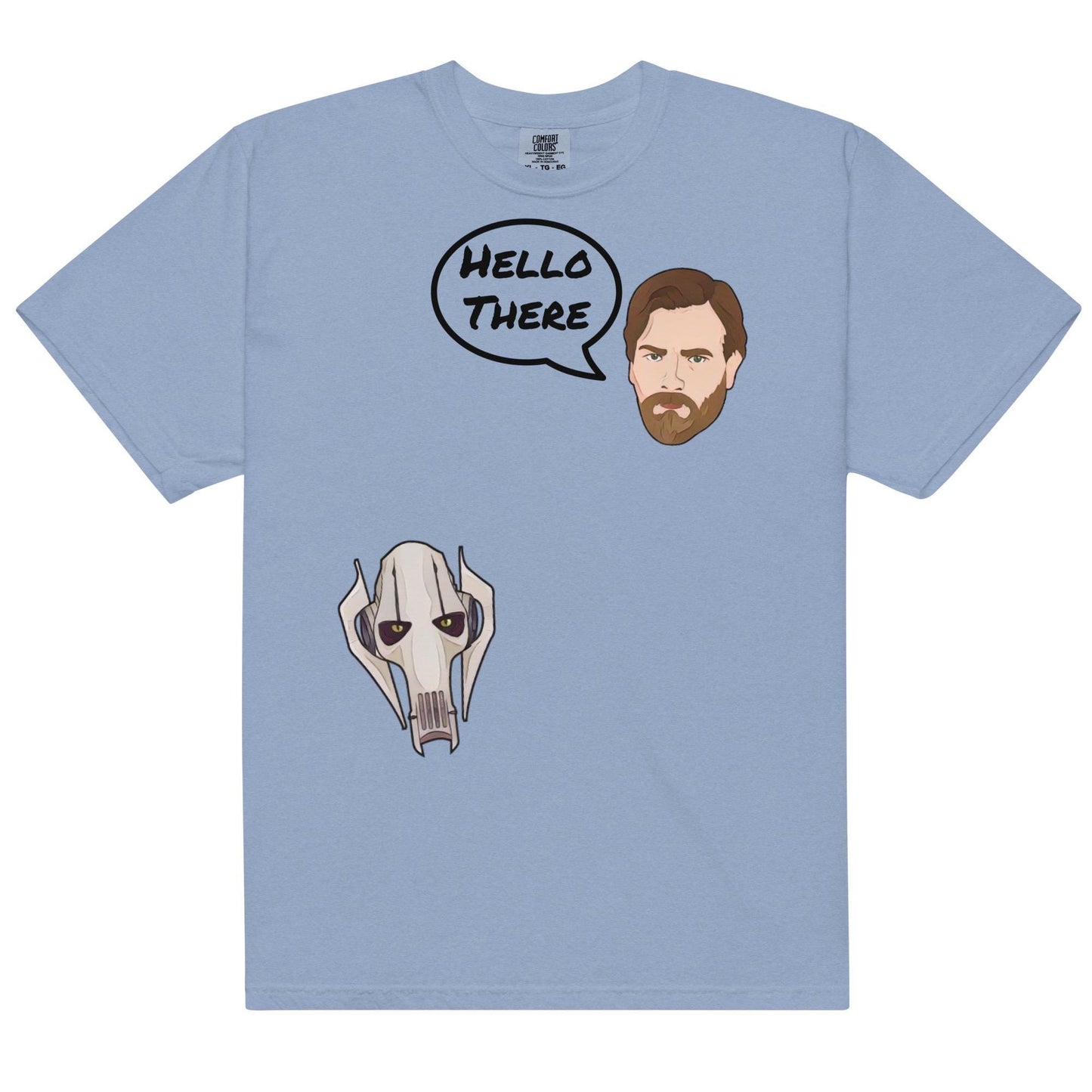 Hello There Star Wars Shirt: Obi-Wan & Grievous Comfort Colors Tee