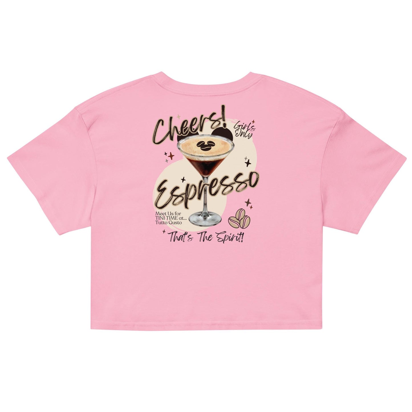 Espresso Martini Disney EPCOT Crop Top Shirt, Girls Trip