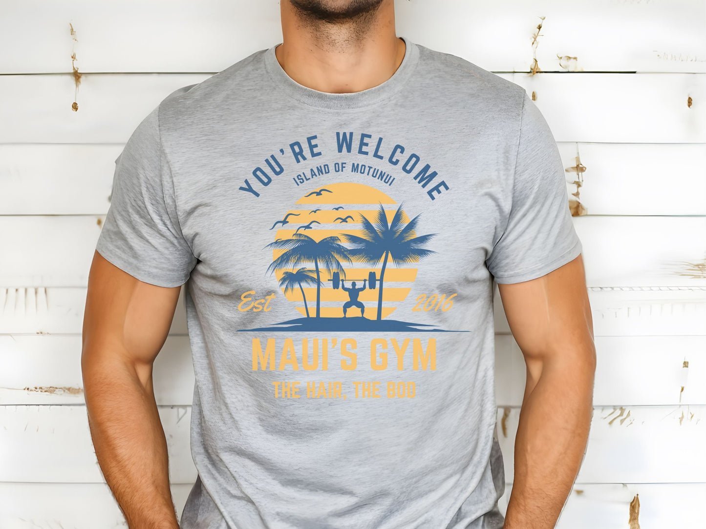Maui's Gym T-Shirt, Moana Inspired, Disney Family Shirt