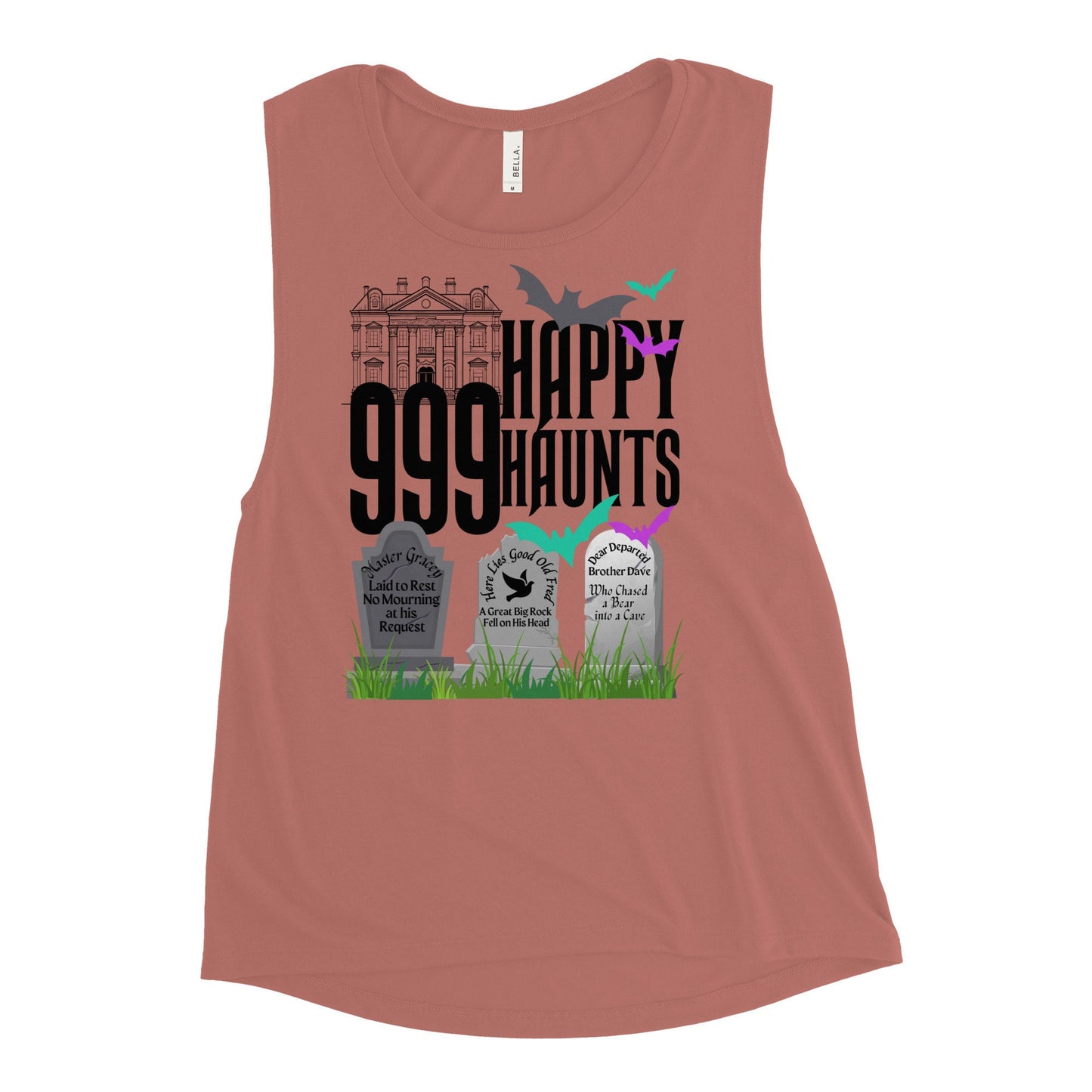 999 Happy Haunts Bella Canvas Tank Top, Disney Family Shirt