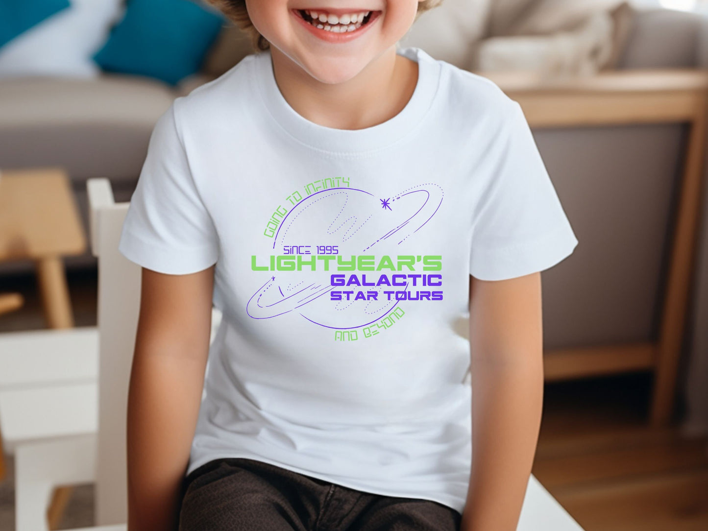 Lightyear Galactic Tours Youth T-Shirt, Subtle Disney Family Matching Bella Canvas