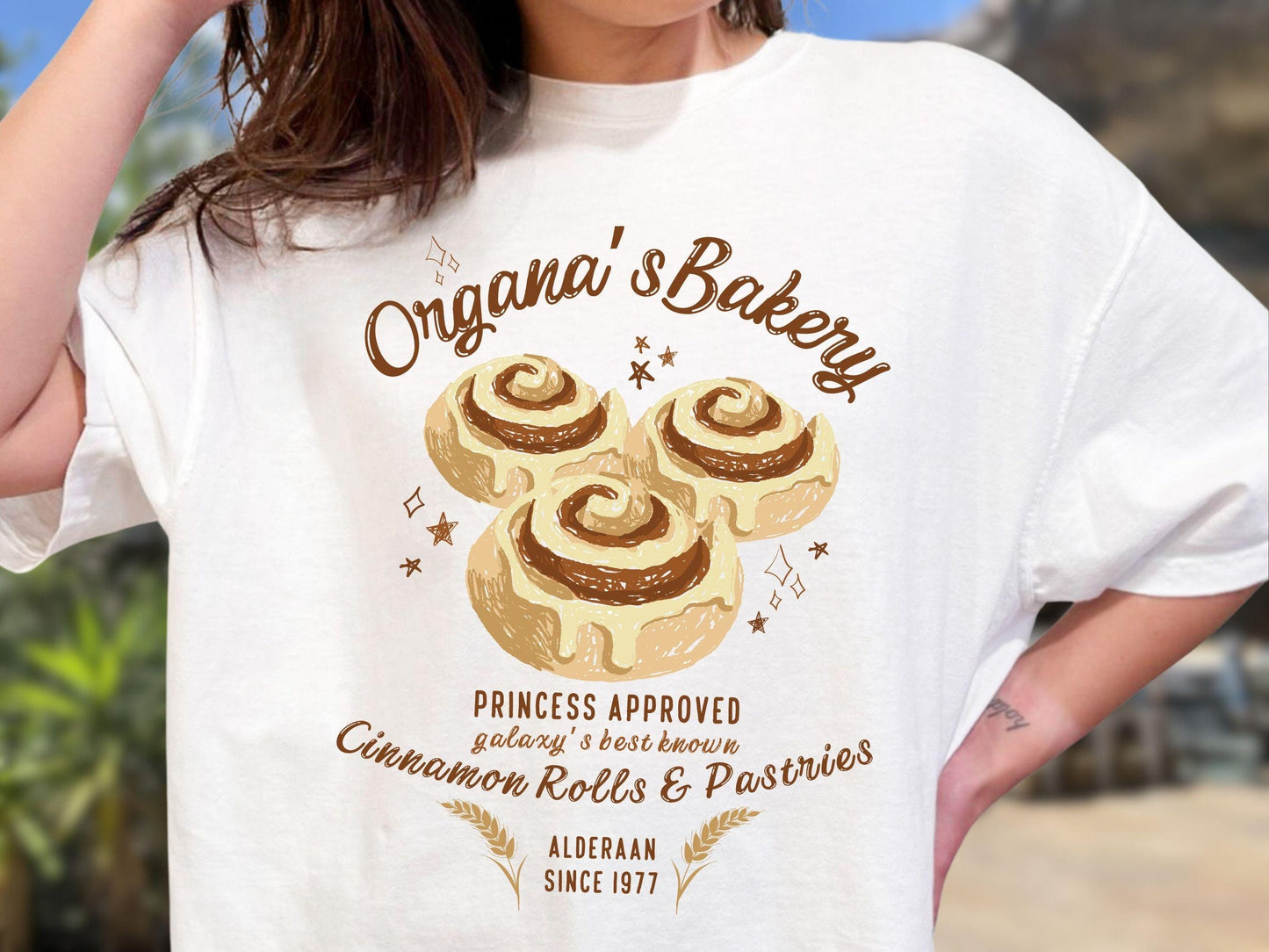 Princess Leia Cinnamon Rolls Comfort Colors Shirt