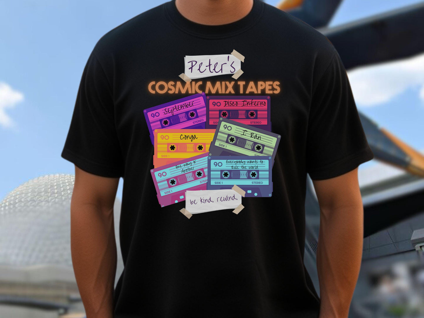 Guardians of the Galaxy Mix Tape Bella Canvas Shirt, EPCOT Cosmic Rewind