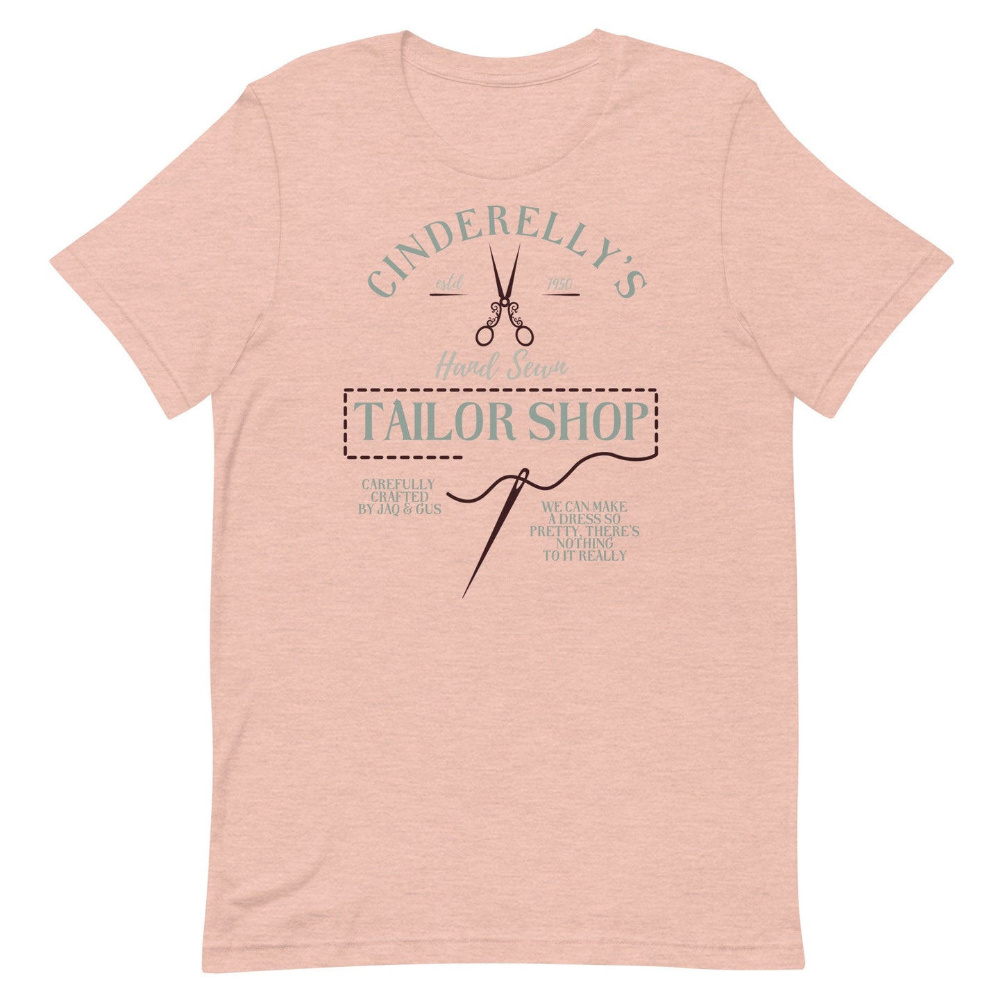 Cinderelly's Tailor Shop Shirt, Subtle Disney Bella Canvas Tee
