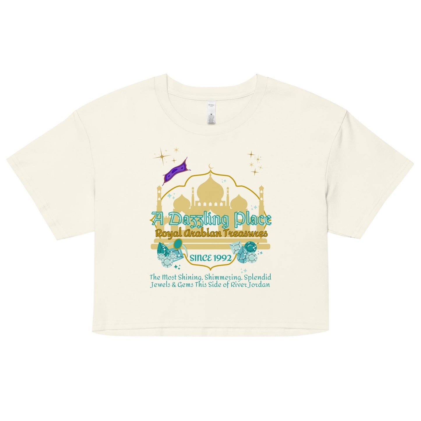 Princess Jasmine Inspired Crop Top: Aladdin, Magic Kingdom Shirt