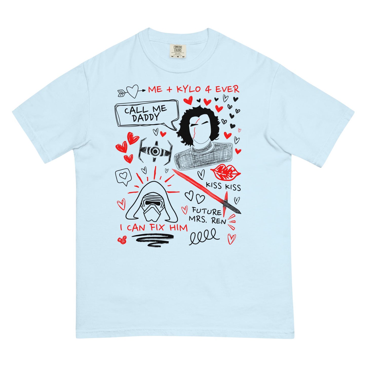 Kylo Ren Doodle Sketch Shirt: Star Wars Fan Tee