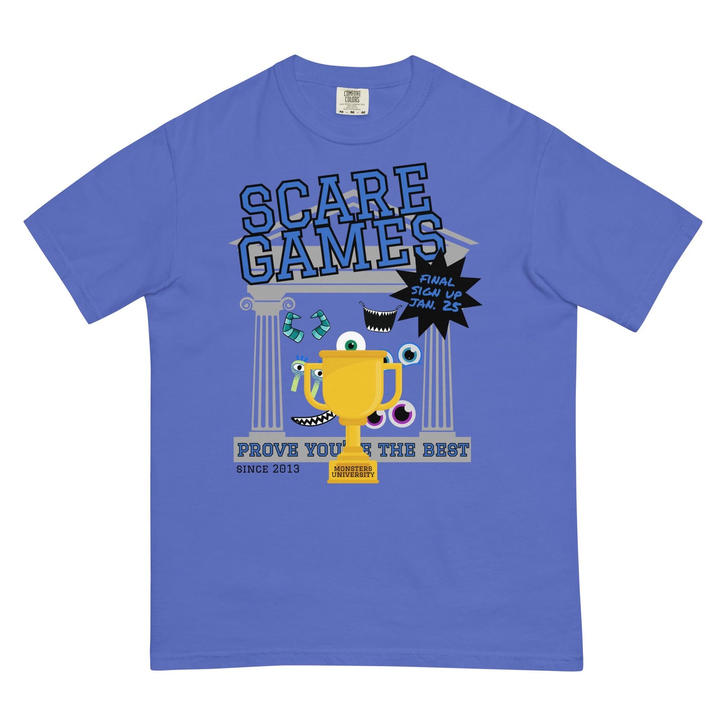 Monsters Inc Monsters University Scare Games Comfort Colors Shirt, Disney Dad Shirt, Subtle Disney Shirt