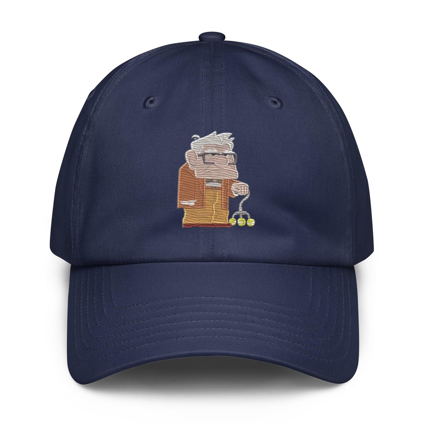 Disney UP Carl Embroidered Dad Hat, Under Armour Flexfit Twill Cap
