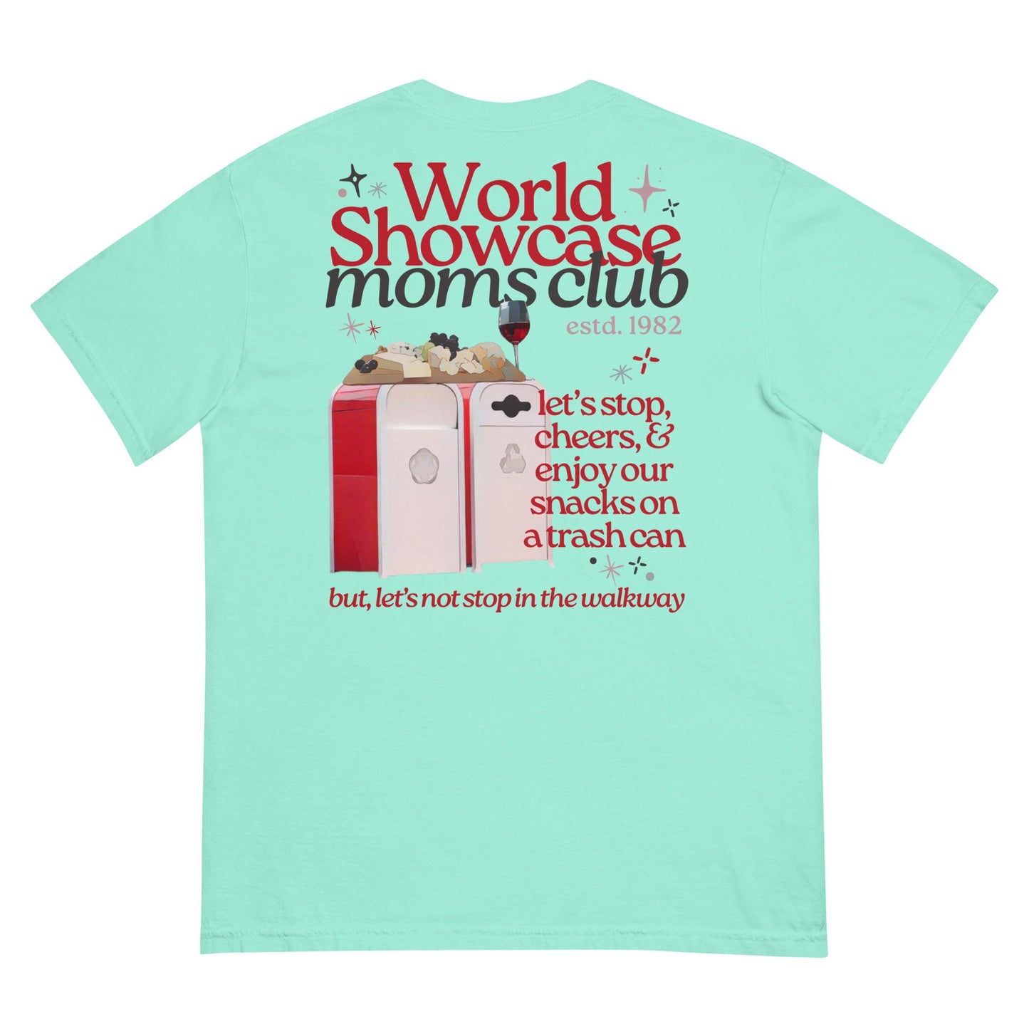 World Showcase Moms Club Comfort Colors Shirt, Funny Disney EPCOT Trip Tee