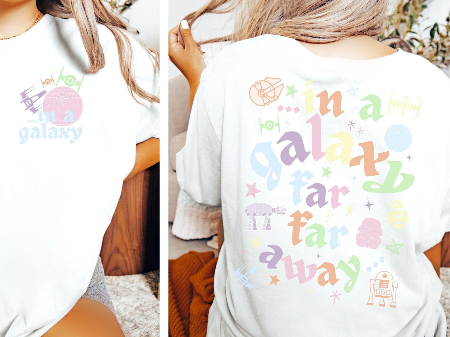 Star Wars Disney Mom Shirt, Subtle Galaxy Bella Canvas Tee