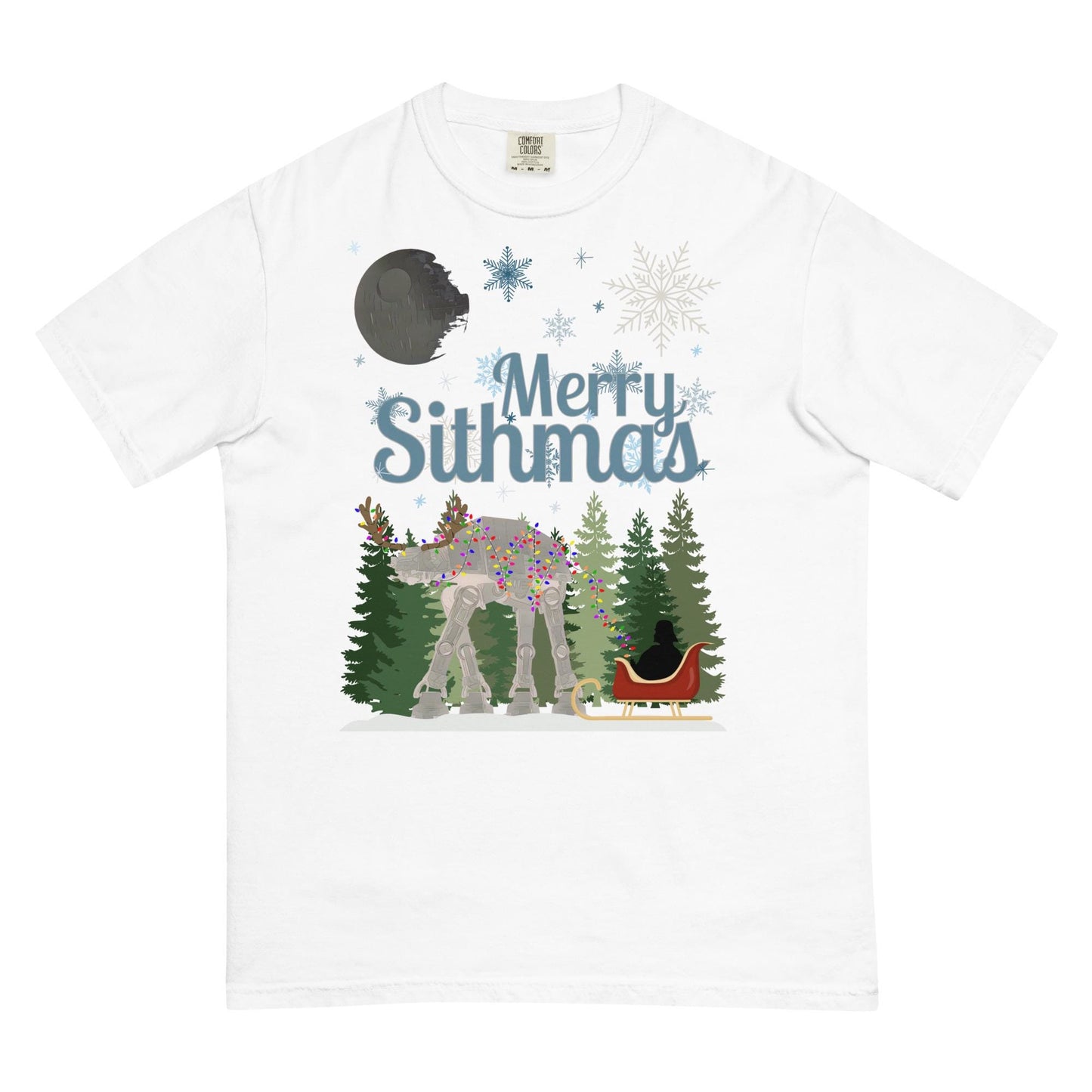 Merry Sithmas Star Wars Christmas T-Shirt - Comfort Colors Heavyweight Tee