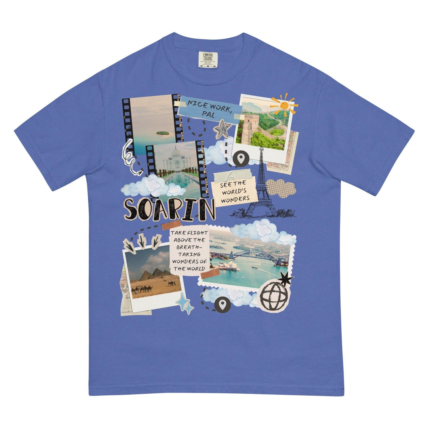 Soarin Disney Adult Scrapbook Comfort Colors Shirt