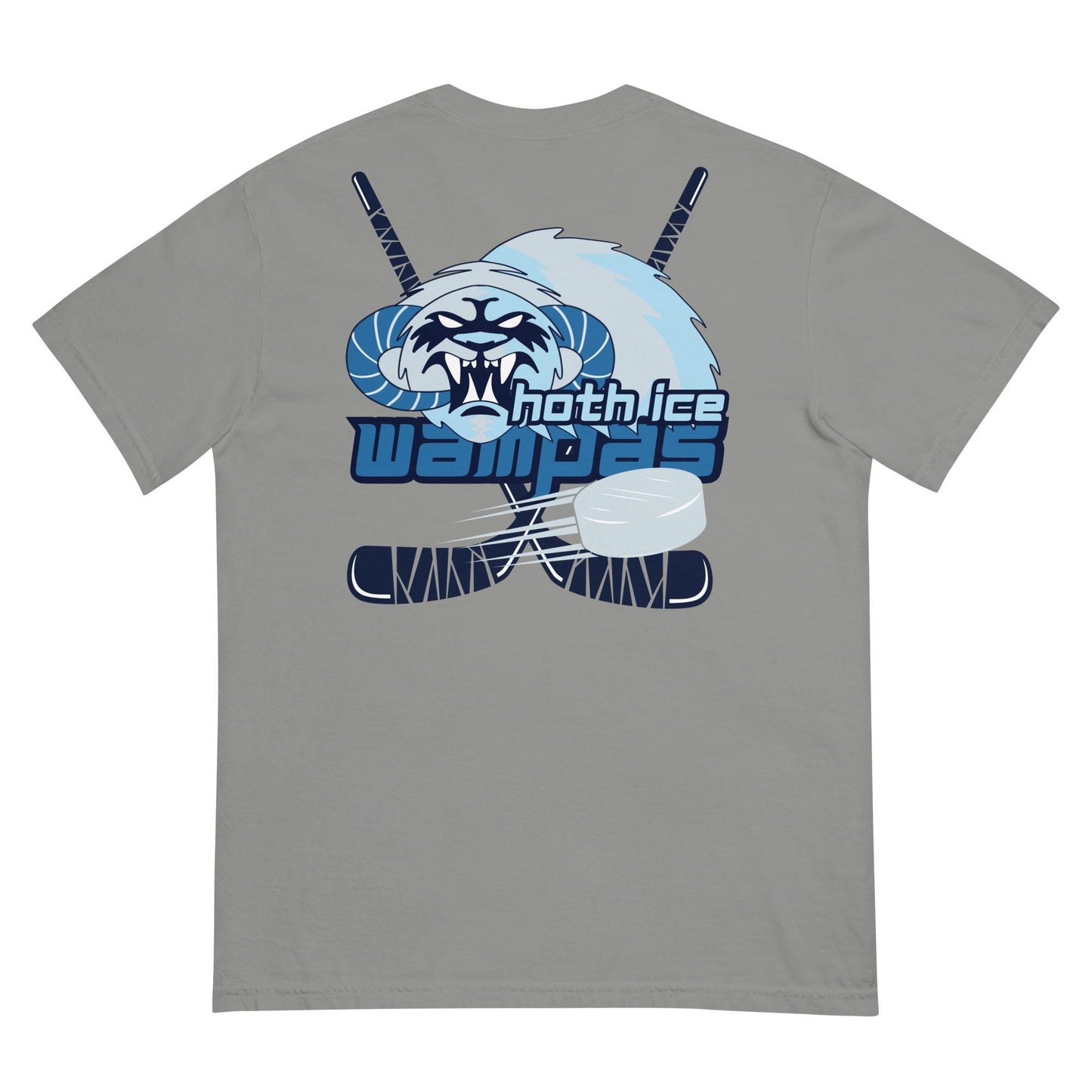Hoth Ice Wampas Hockey T-Shirt, Star Wars Disney Dad, Comfort Colors
