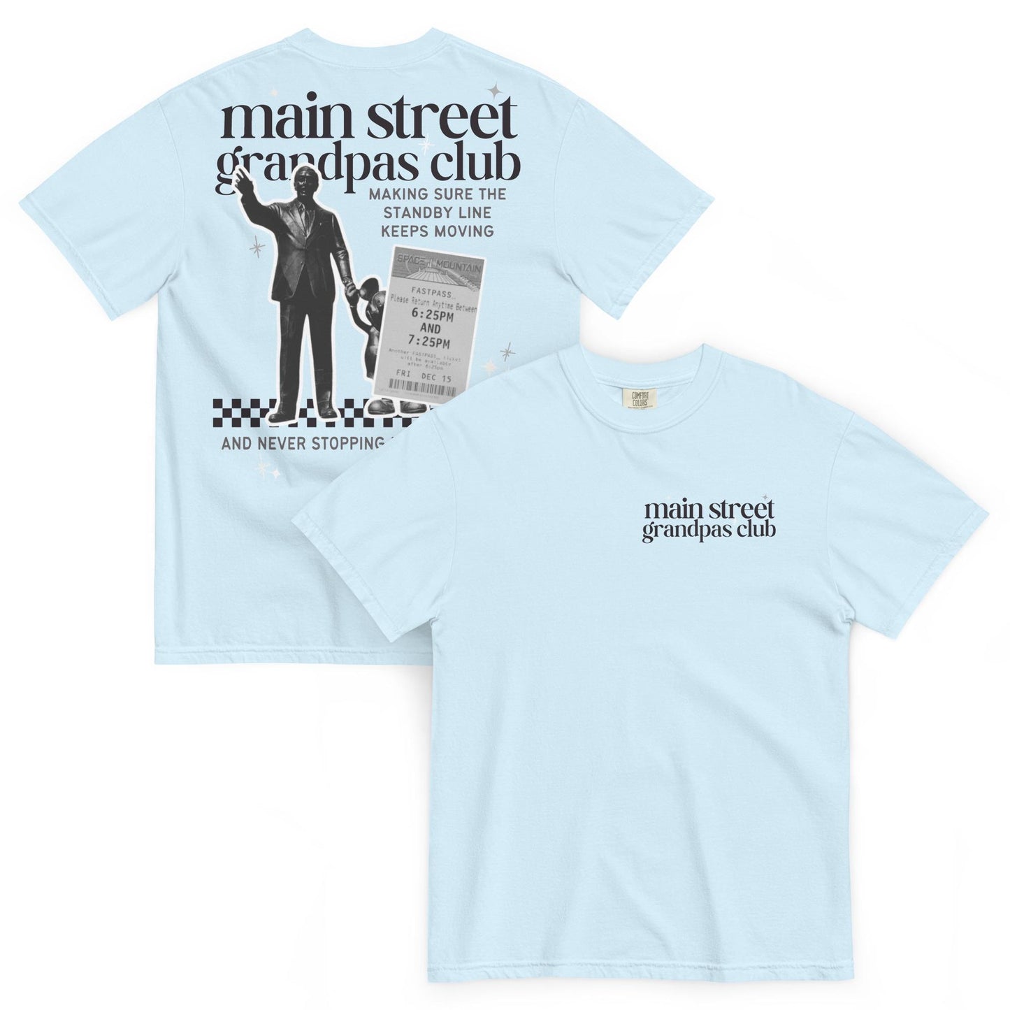 Disney Main Street Grandpas Club; Disney Grandpa Shirt