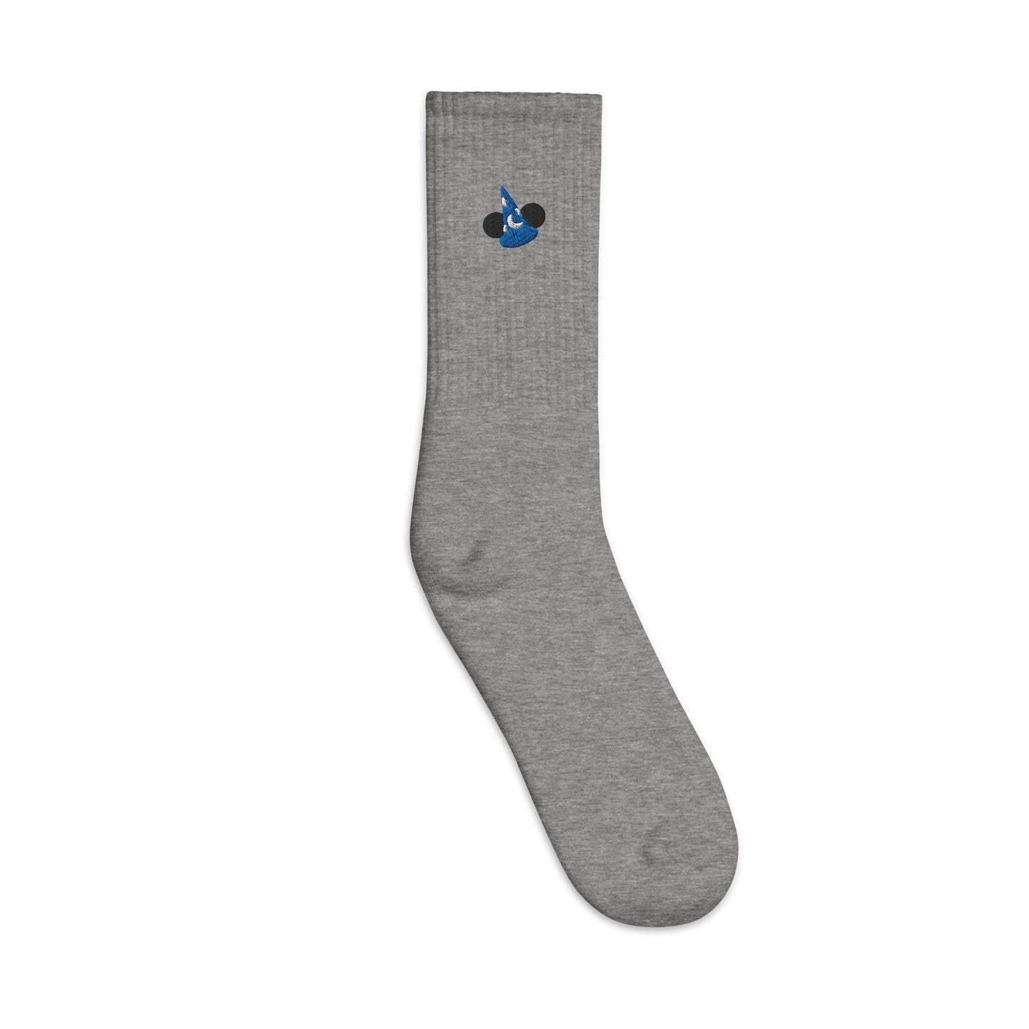 Embroidered Sorcerer Mickey Crew Socks, Disney Inspired, USA Made