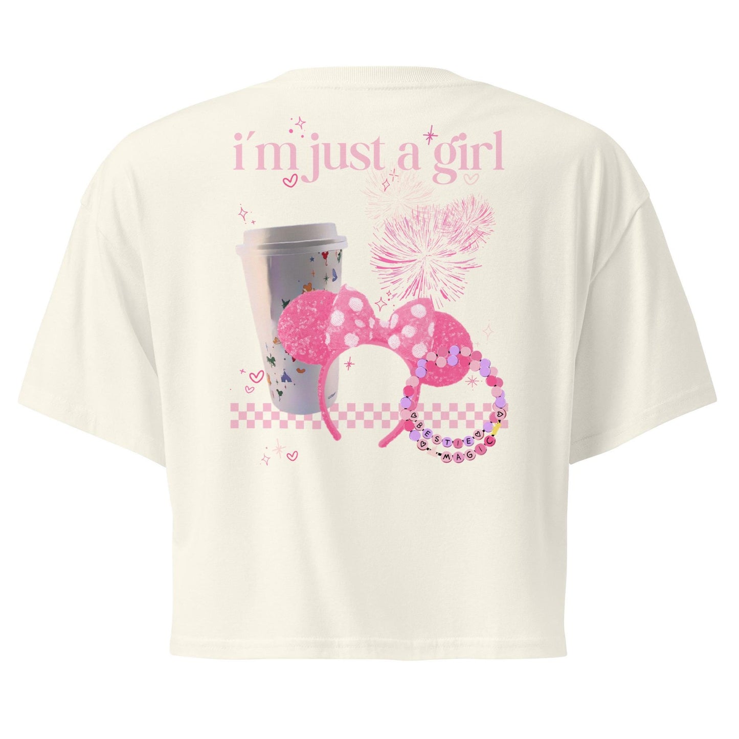 Disney Trip Crop Top, I'm Just A Girl, Soft Cotton Tee