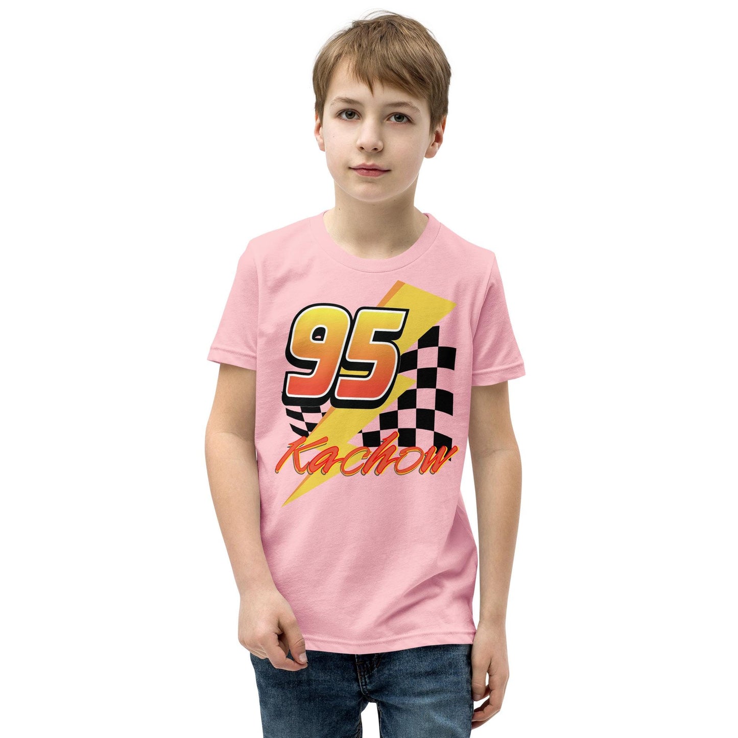 Disney Pixar Cars Inspired Lightning McQueen KaChow Youth Kids Shirt
