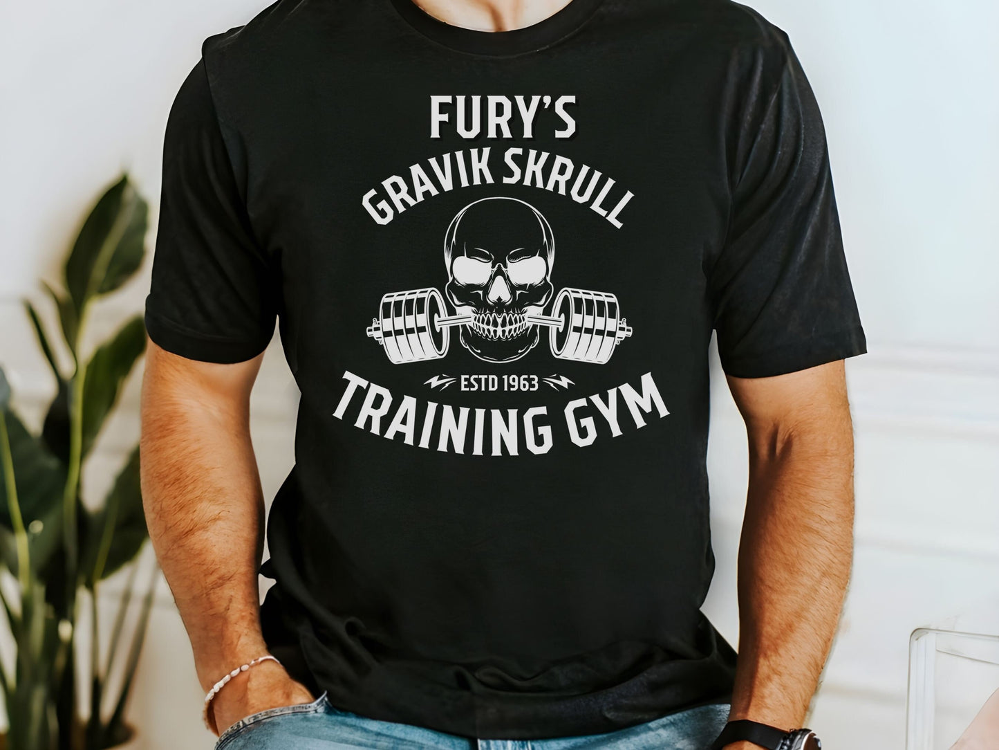Fury's Gravik Skrull Training Gym Bella Canvas T-Shirt, Marvel Avengers