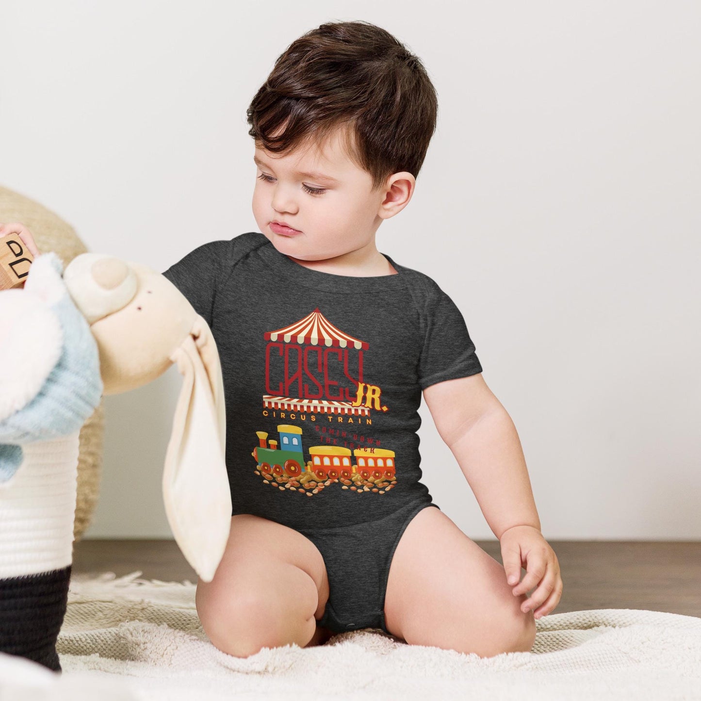 Casey Jr. Circus Train Baby One-Piece - Disneyland Family Shirt