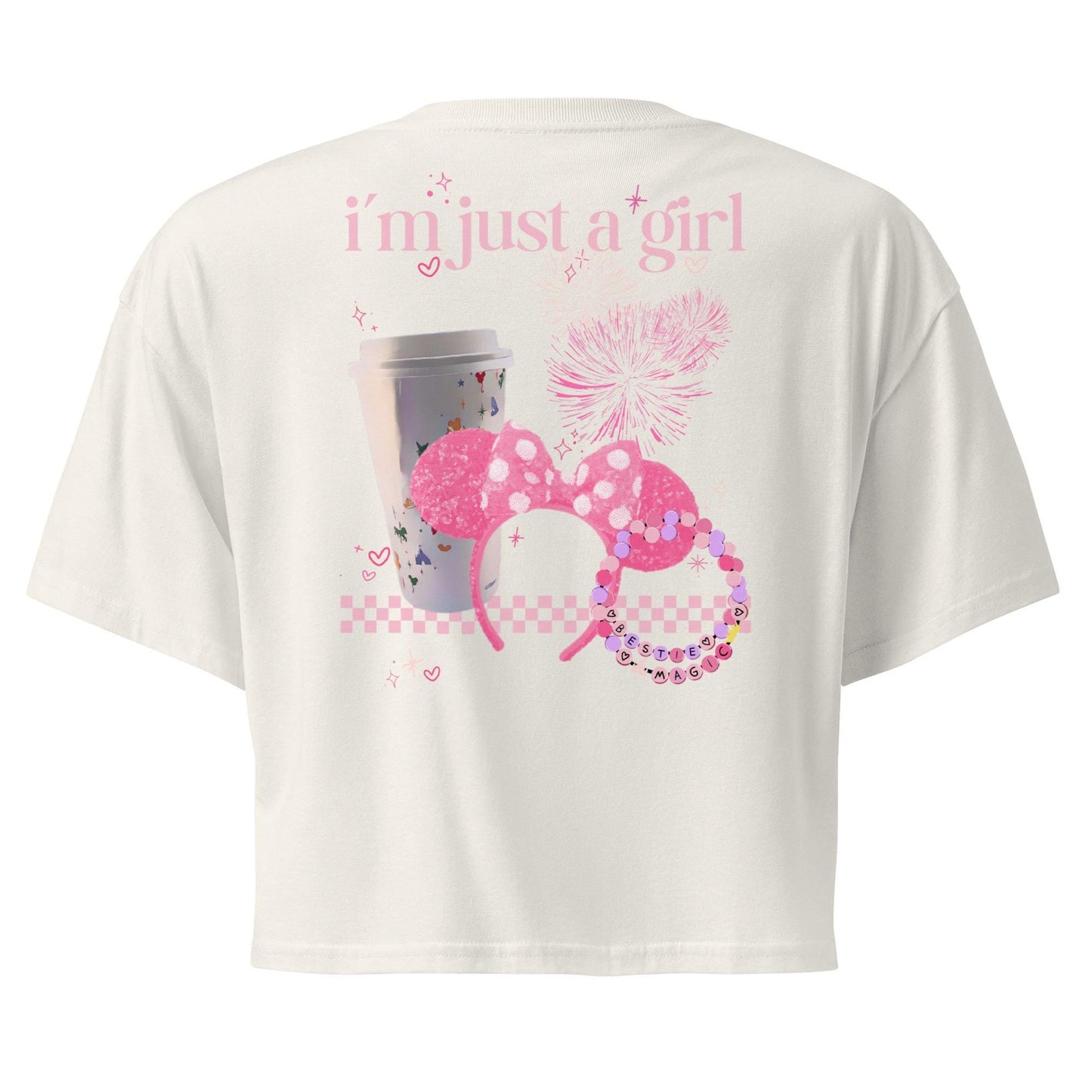 Disney Trip Crop Top, I'm Just A Girl, Soft Cotton Tee